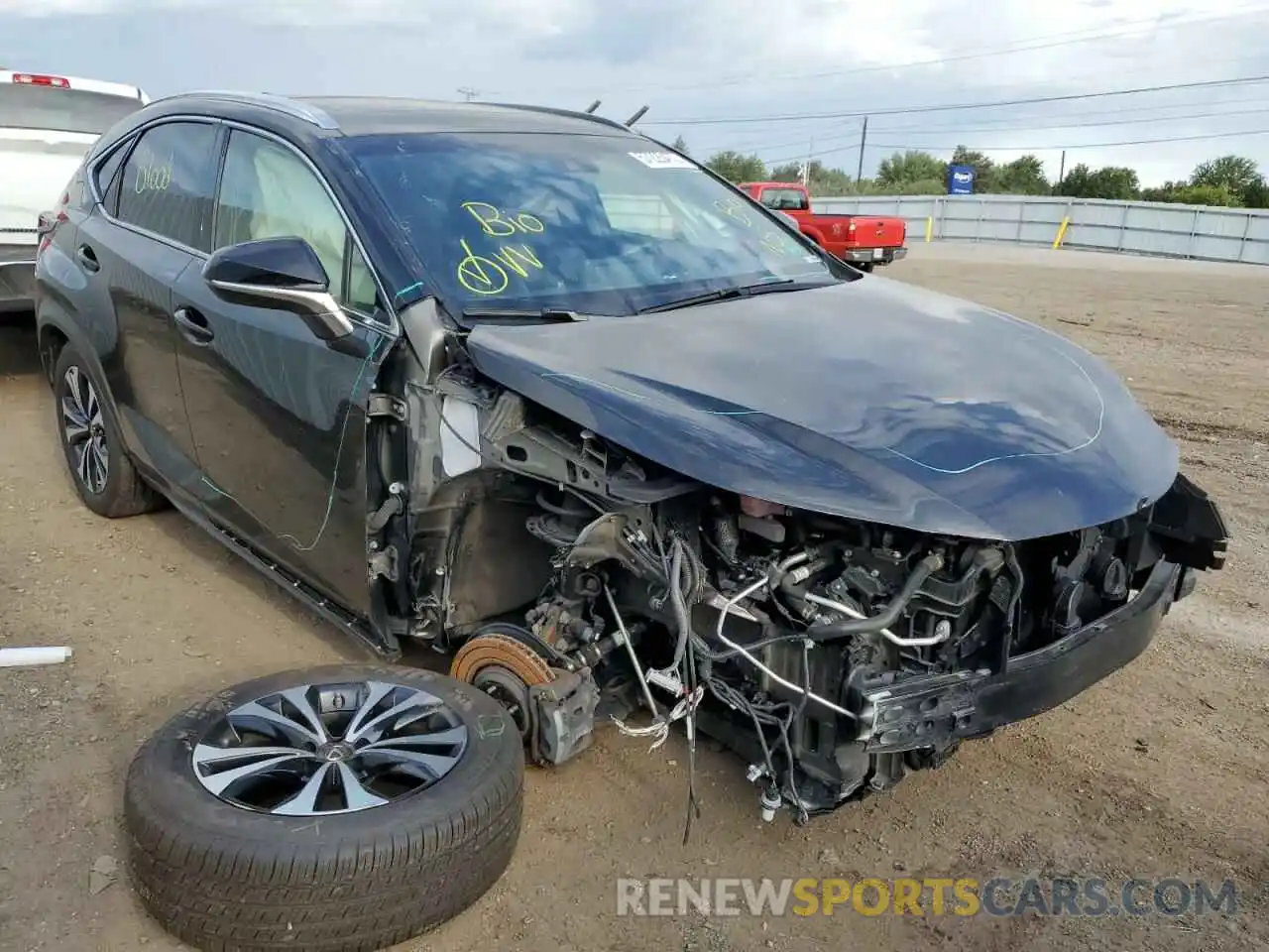 1 Photograph of a damaged car JTJBARBZ4K2183333 LEXUS NX 2019