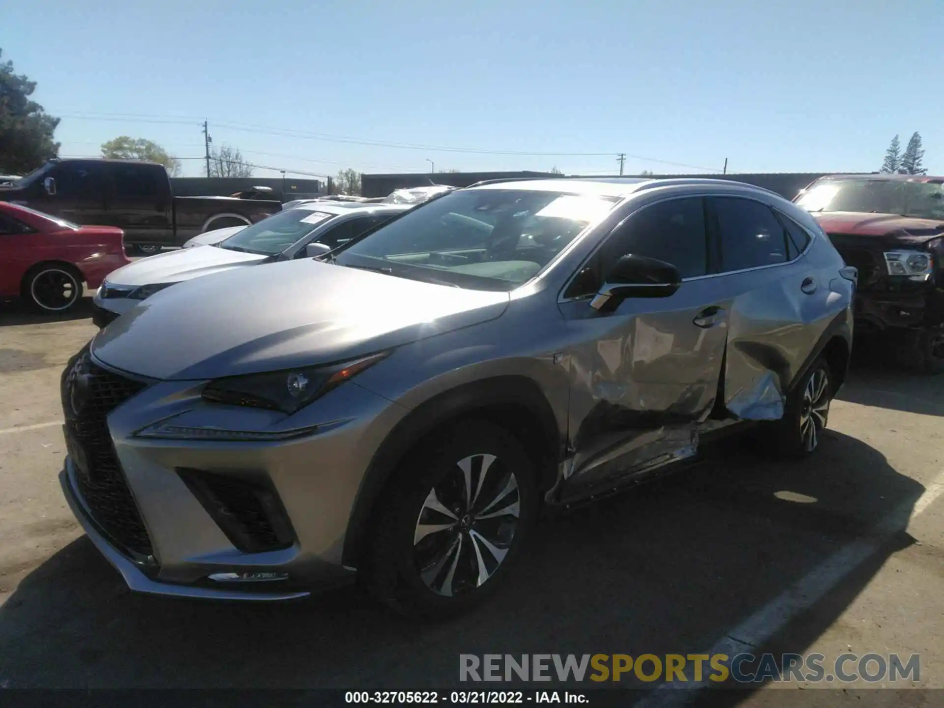 2 Фотография поврежденного автомобиля JTJBARBZ4K2186507 LEXUS NX 2019