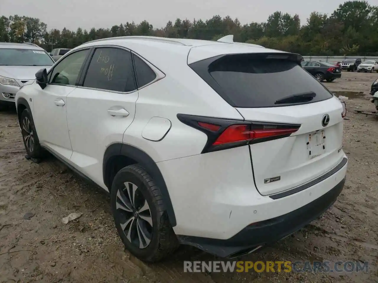 3 Фотография поврежденного автомобиля JTJBARBZ4K2191285 LEXUS NX 2019