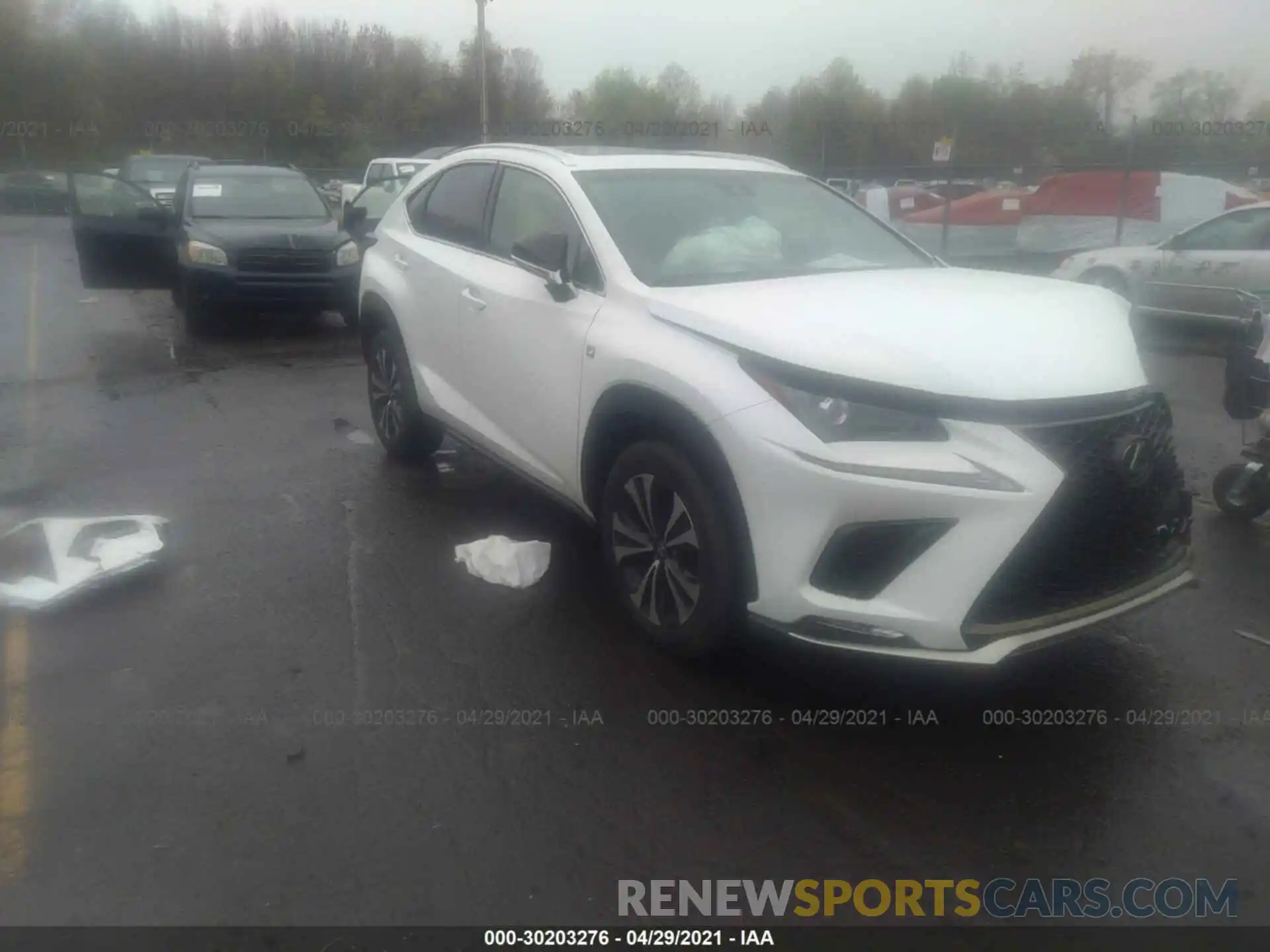 1 Photograph of a damaged car JTJBARBZ4K2191688 LEXUS NX 2019