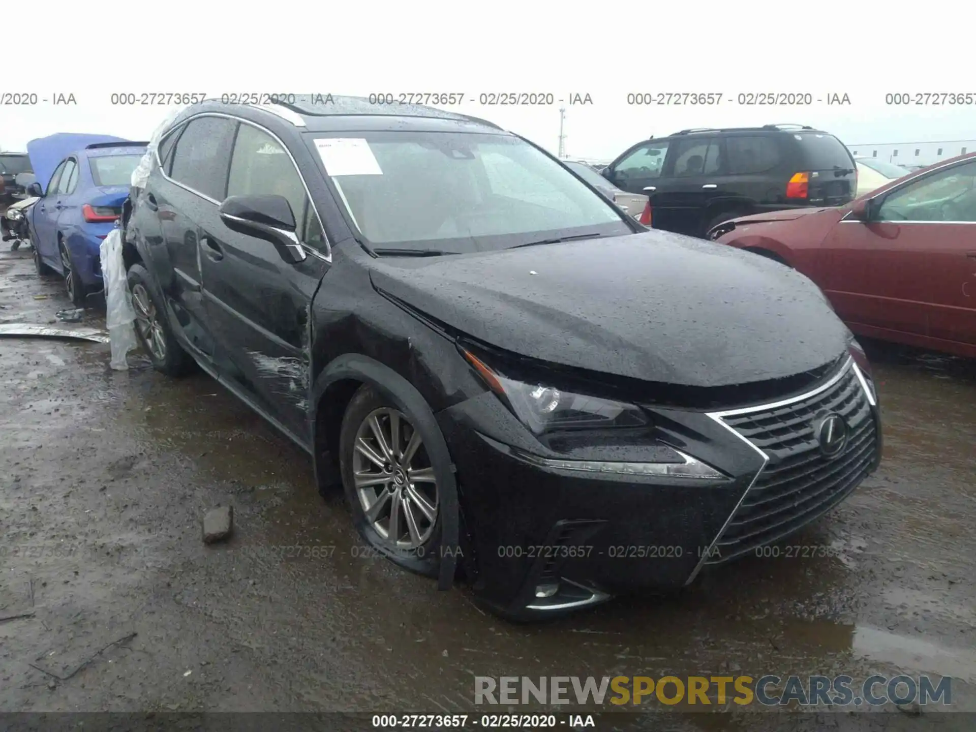 1 Photograph of a damaged car JTJBARBZ4K2193165 LEXUS NX 2019