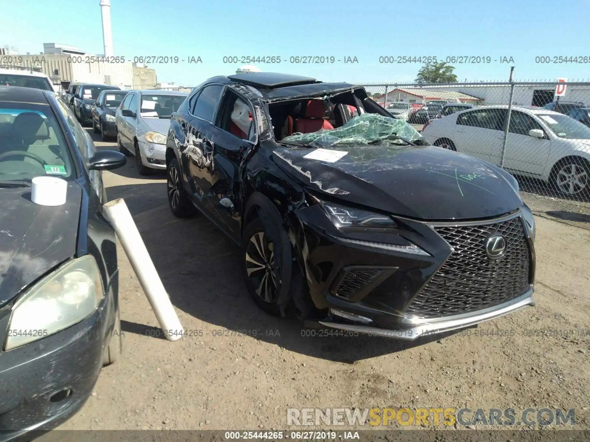 1 Photograph of a damaged car JTJBARBZ4K2206237 LEXUS NX 2019