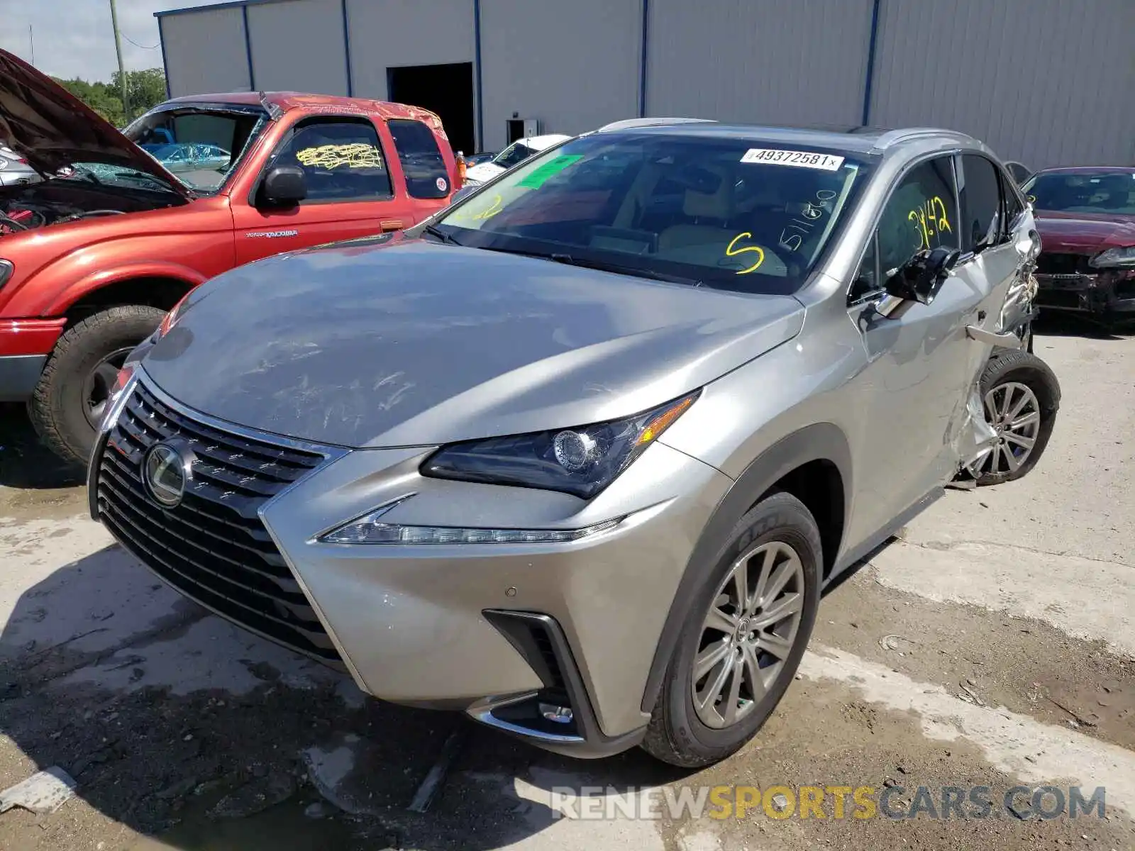 2 Фотография поврежденного автомобиля JTJBARBZ4K2209784 LEXUS NX 2019