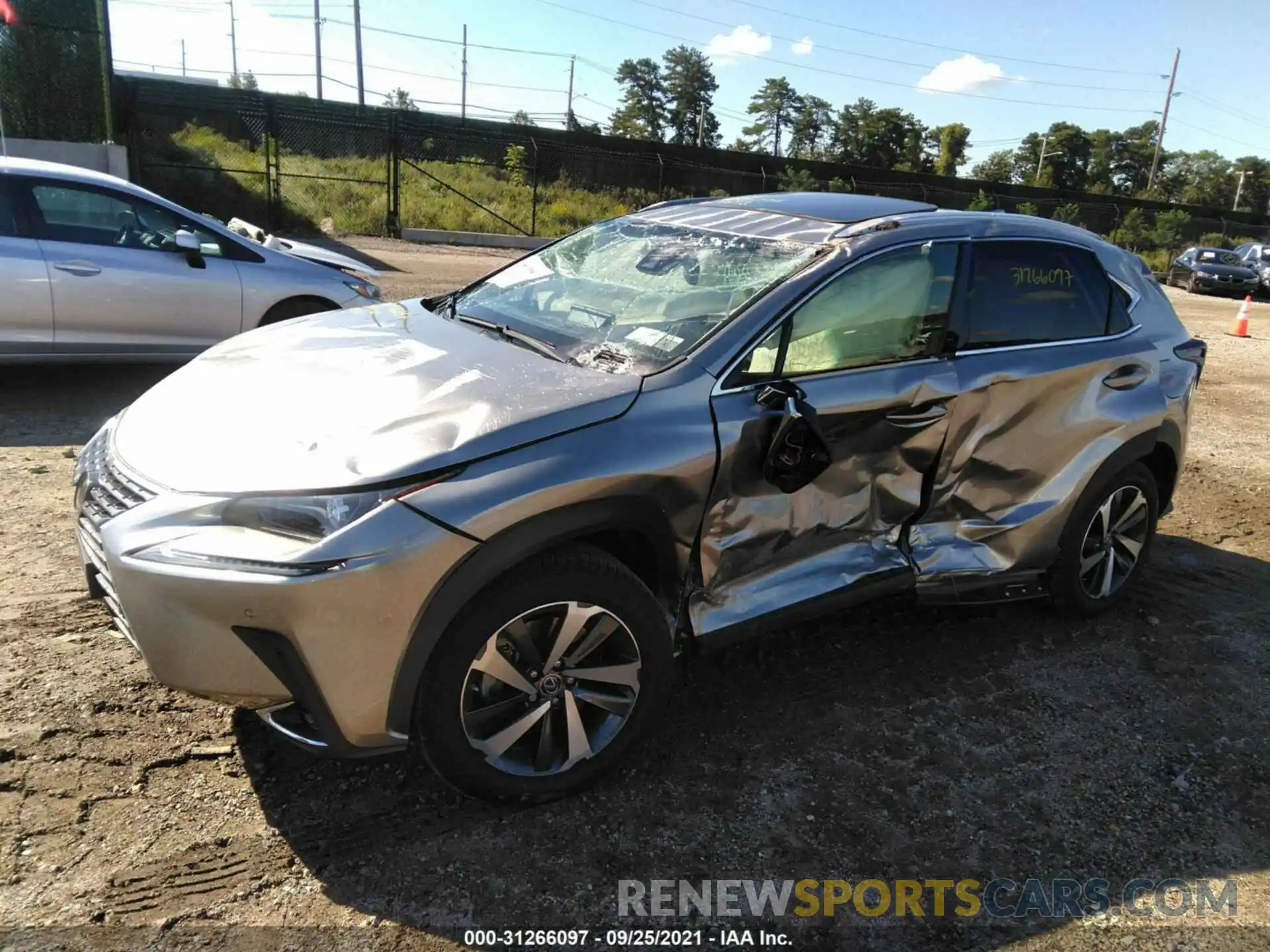 2 Фотография поврежденного автомобиля JTJBARBZ4K2209851 LEXUS NX 2019