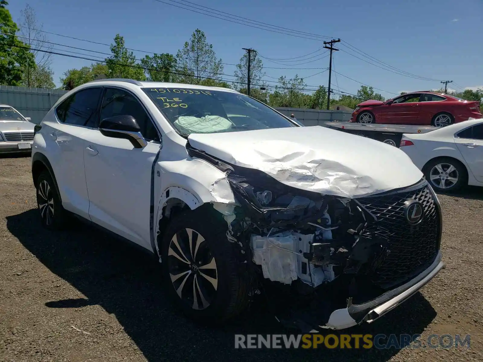 1 Photograph of a damaged car JTJBARBZ4K2213673 LEXUS NX 2019