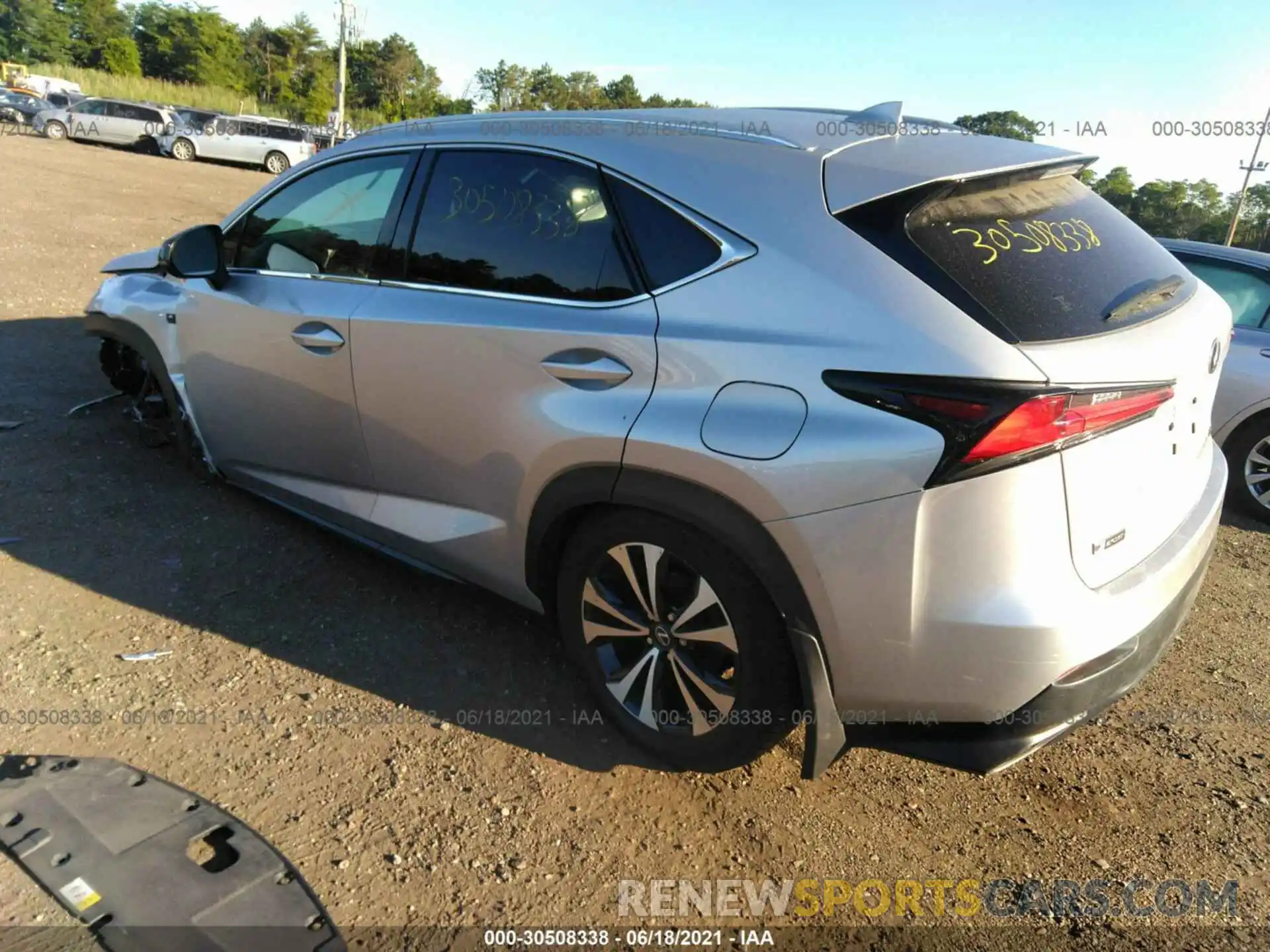 3 Photograph of a damaged car JTJBARBZ5K2191070 LEXUS NX 2019