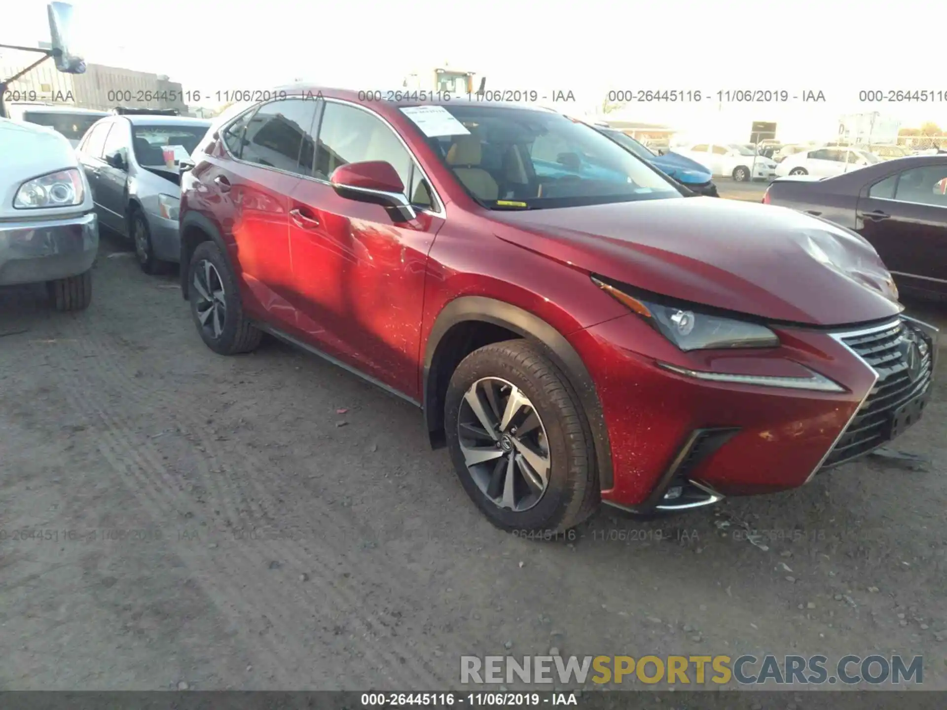 1 Photograph of a damaged car JTJBARBZ5K2193935 LEXUS NX 2019