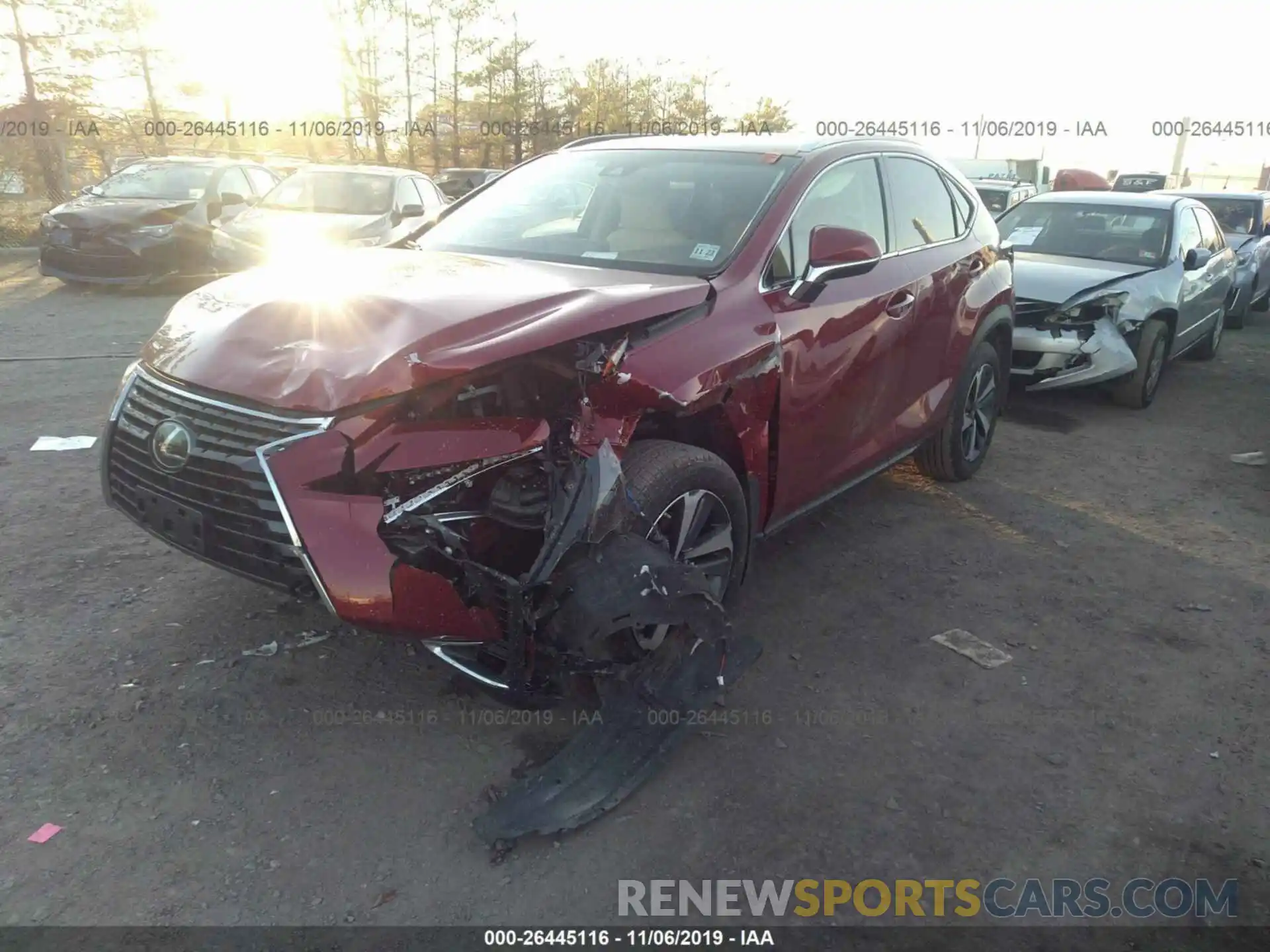 2 Photograph of a damaged car JTJBARBZ5K2193935 LEXUS NX 2019