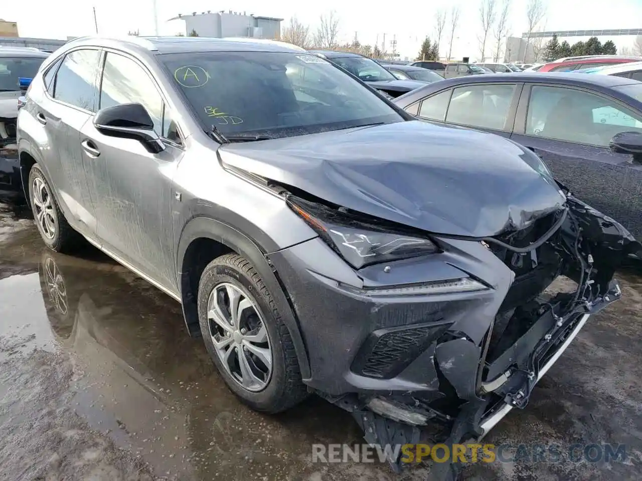 1 Photograph of a damaged car JTJBARBZ5K2198598 LEXUS NX 2019