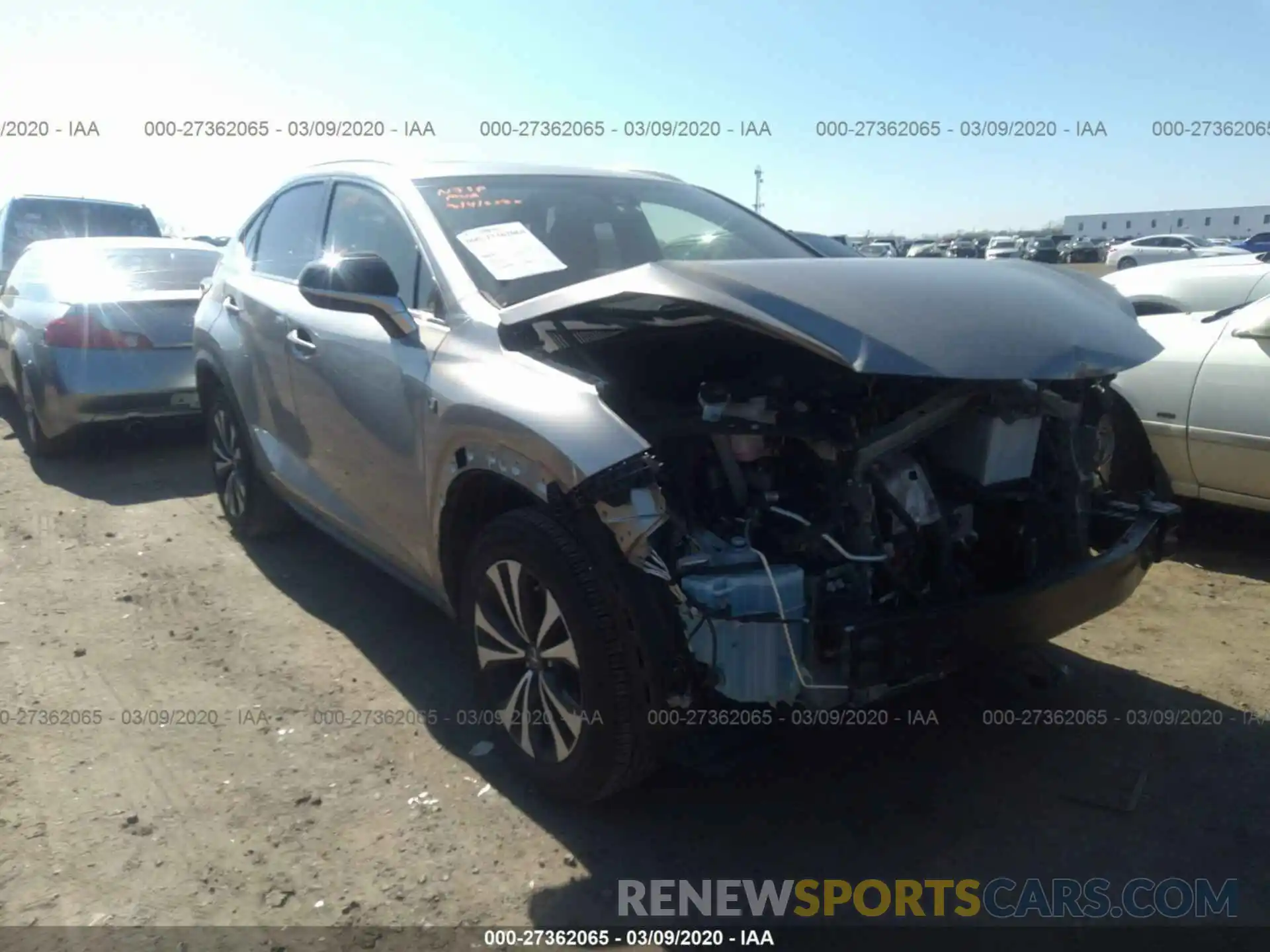 1 Photograph of a damaged car JTJBARBZ5K2202262 LEXUS NX 2019