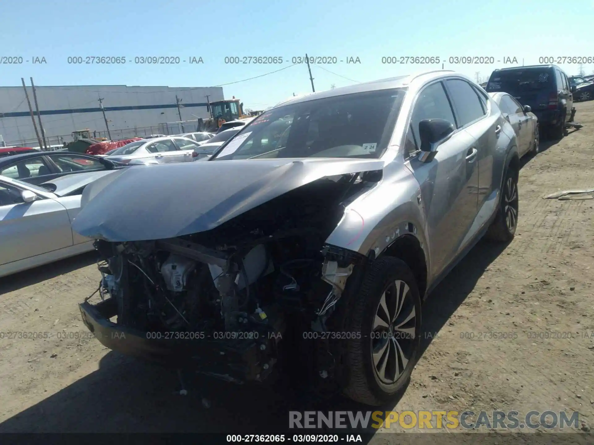 2 Фотография поврежденного автомобиля JTJBARBZ5K2202262 LEXUS NX 2019