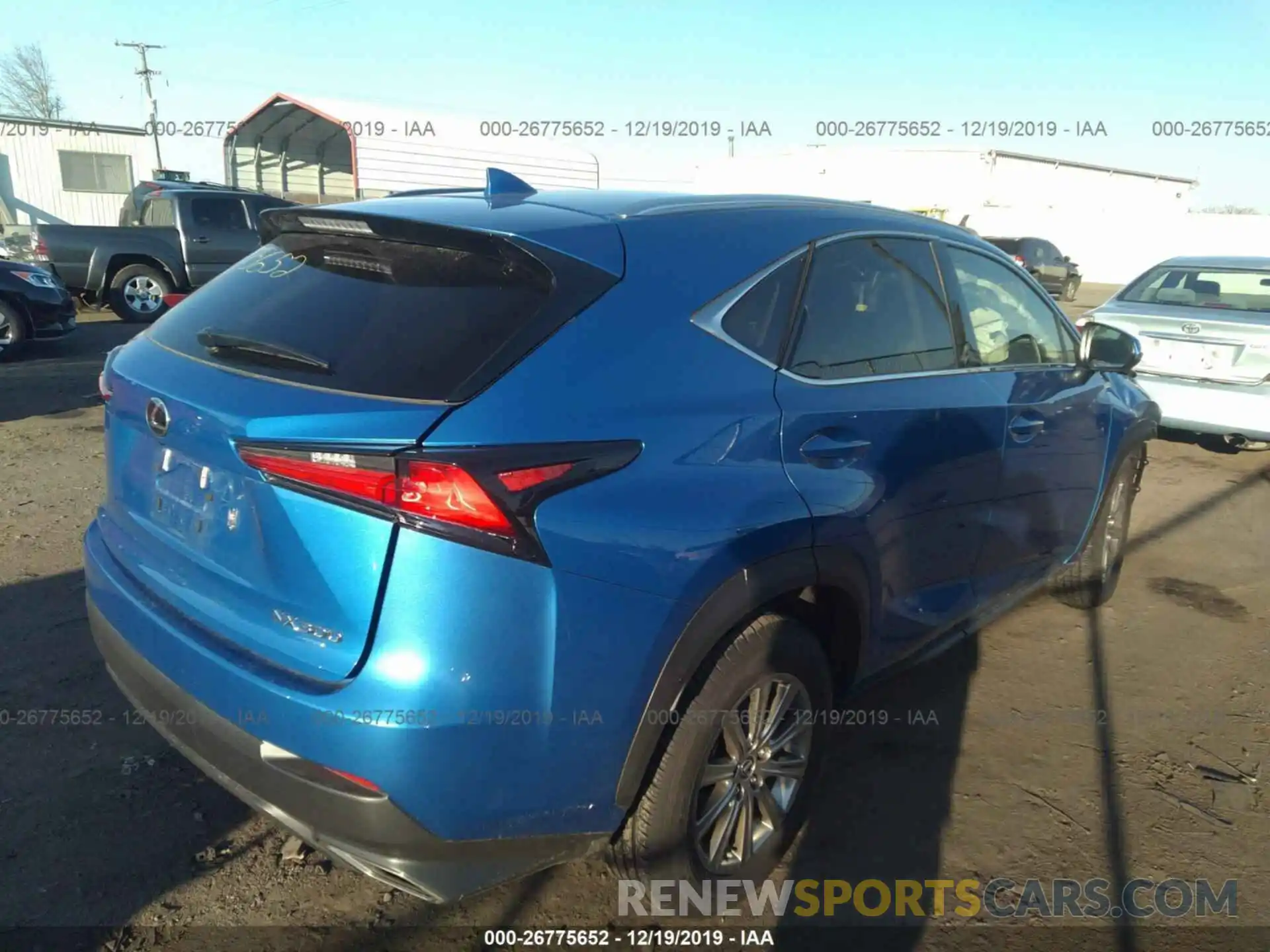 4 Фотография поврежденного автомобиля JTJBARBZ5K2205064 LEXUS NX 2019