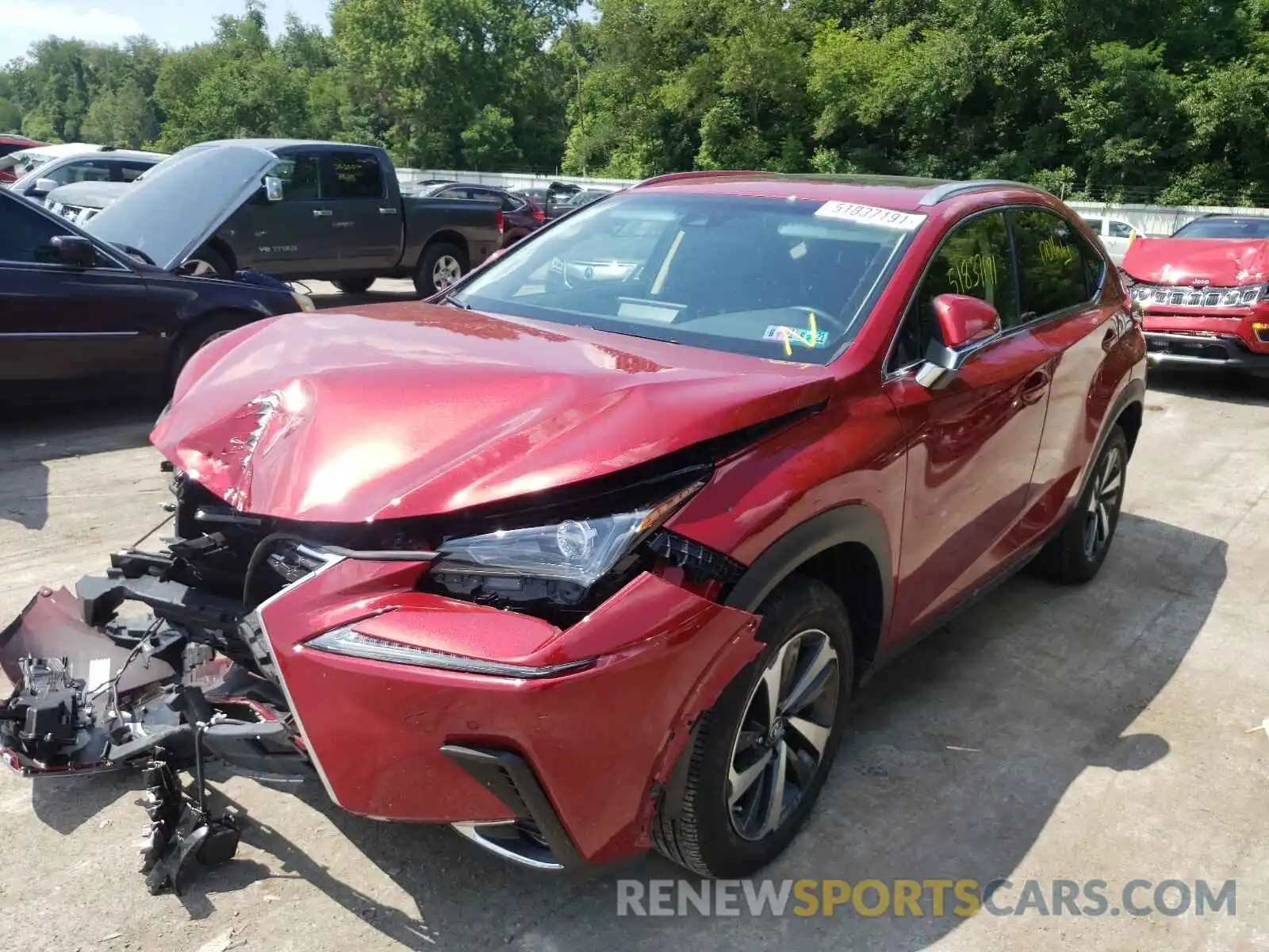 2 Photograph of a damaged car JTJBARBZ5K2216825 LEXUS NX 2019