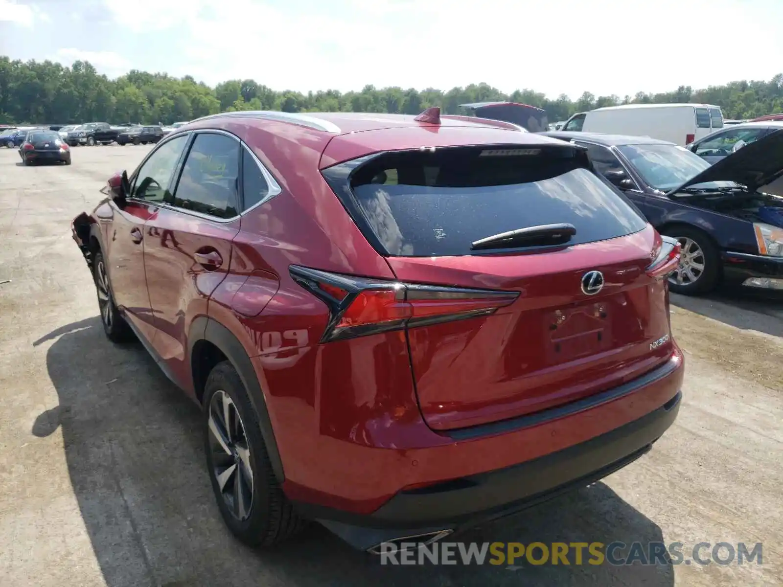 3 Photograph of a damaged car JTJBARBZ5K2216825 LEXUS NX 2019