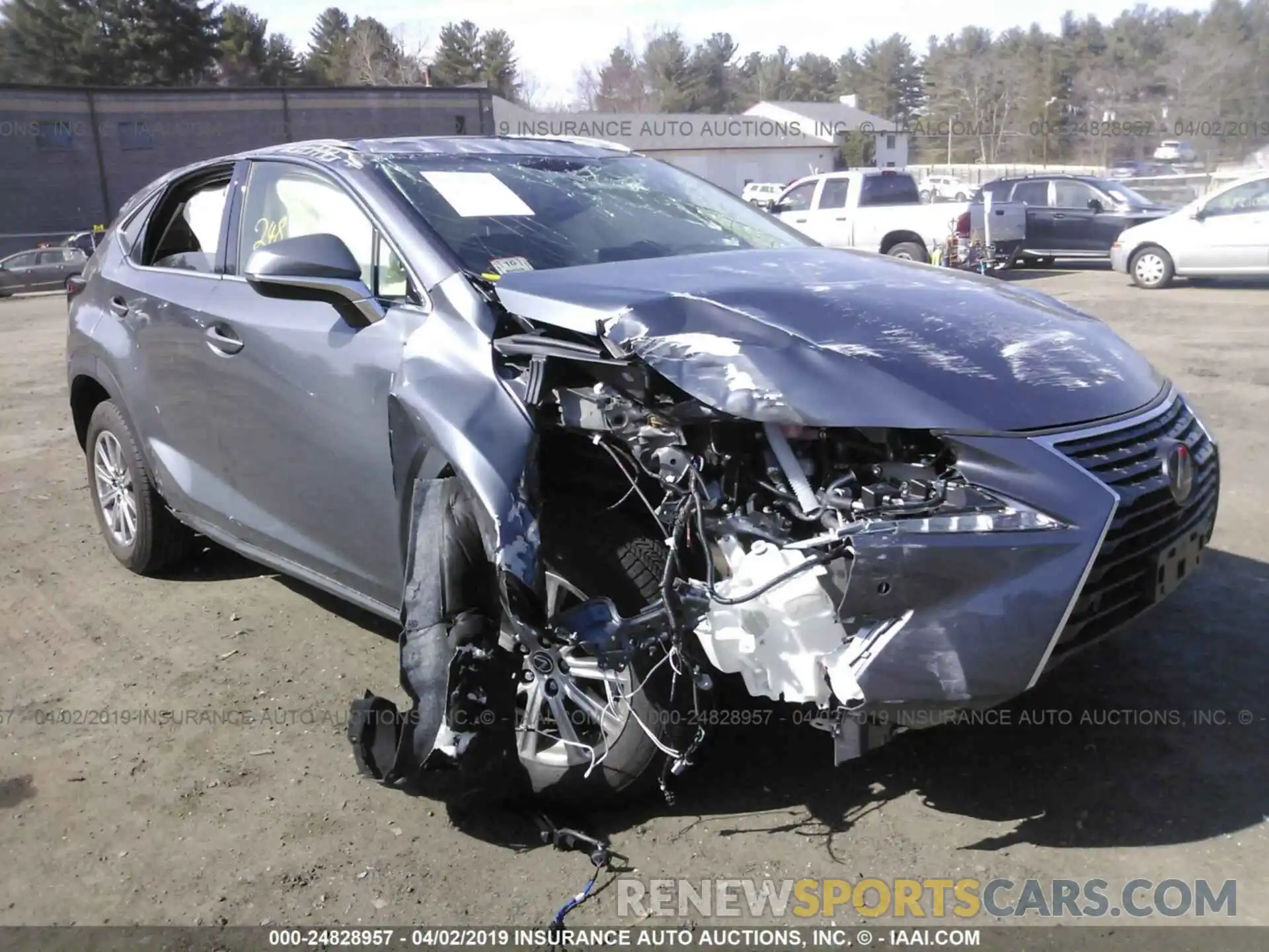 1 Photograph of a damaged car JTJBARBZ6K2185570 LEXUS NX 2019