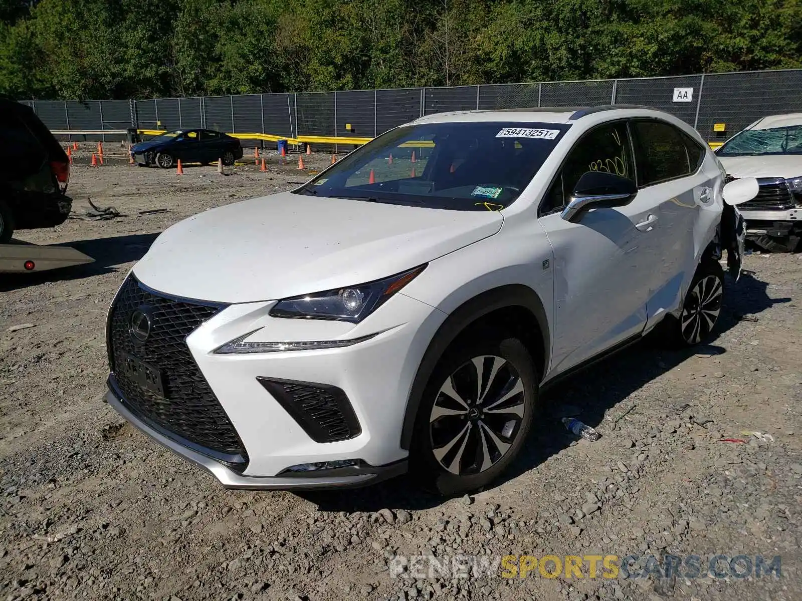 2 Фотография поврежденного автомобиля JTJBARBZ6K2187061 LEXUS NX 2019