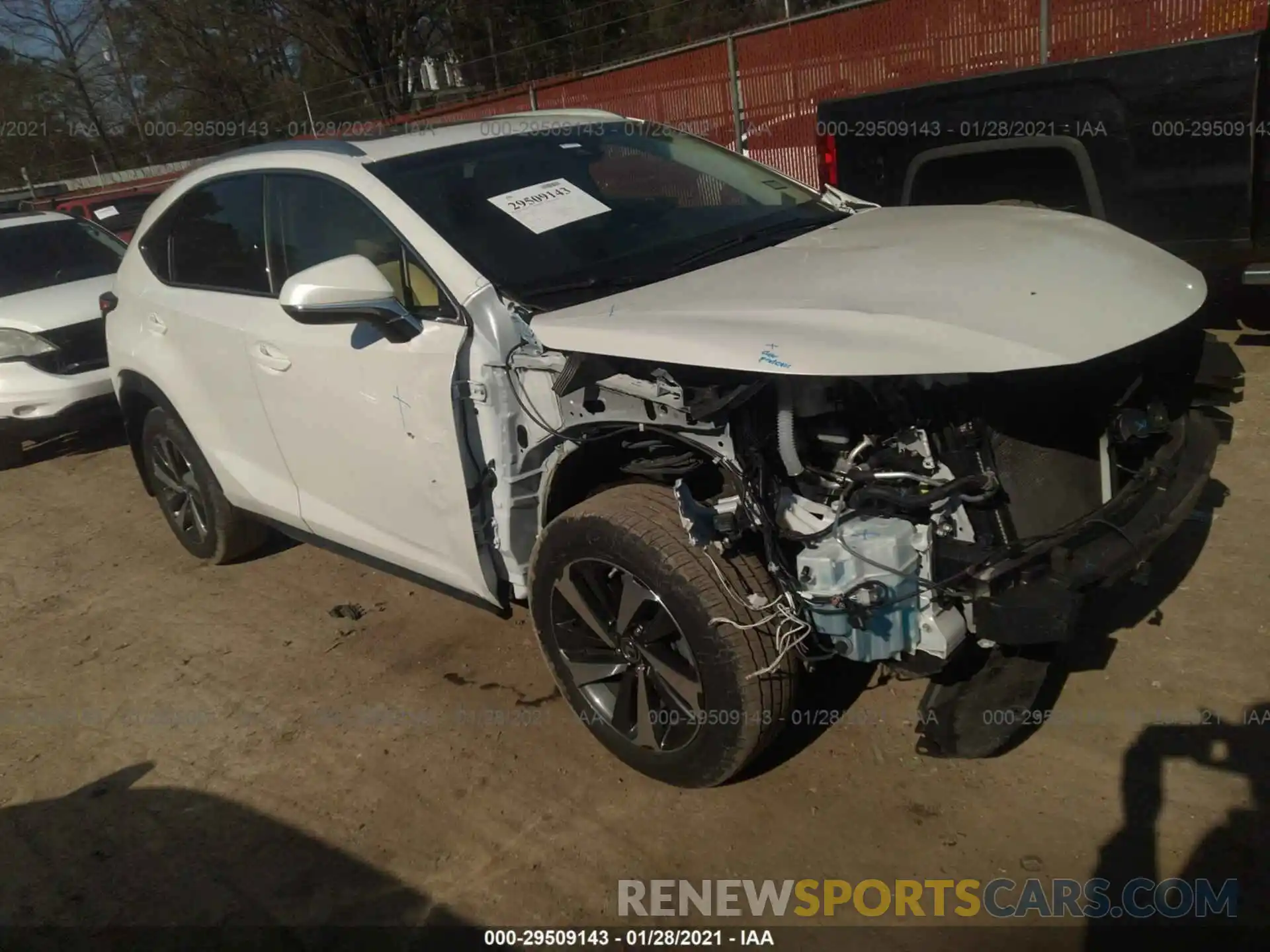 1 Photograph of a damaged car JTJBARBZ6K2193152 LEXUS NX 2019