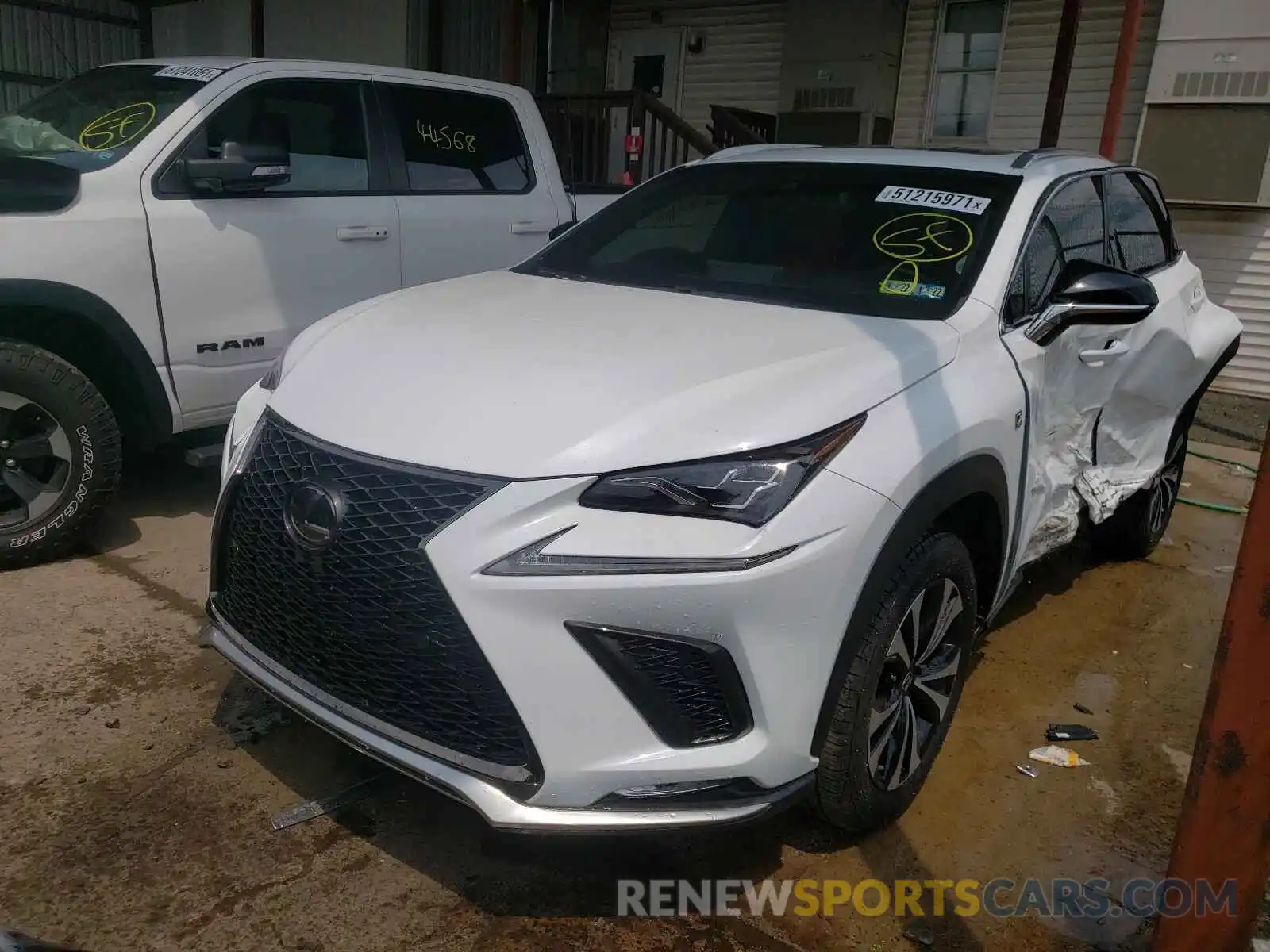 2 Фотография поврежденного автомобиля JTJBARBZ6K2196715 LEXUS NX 2019