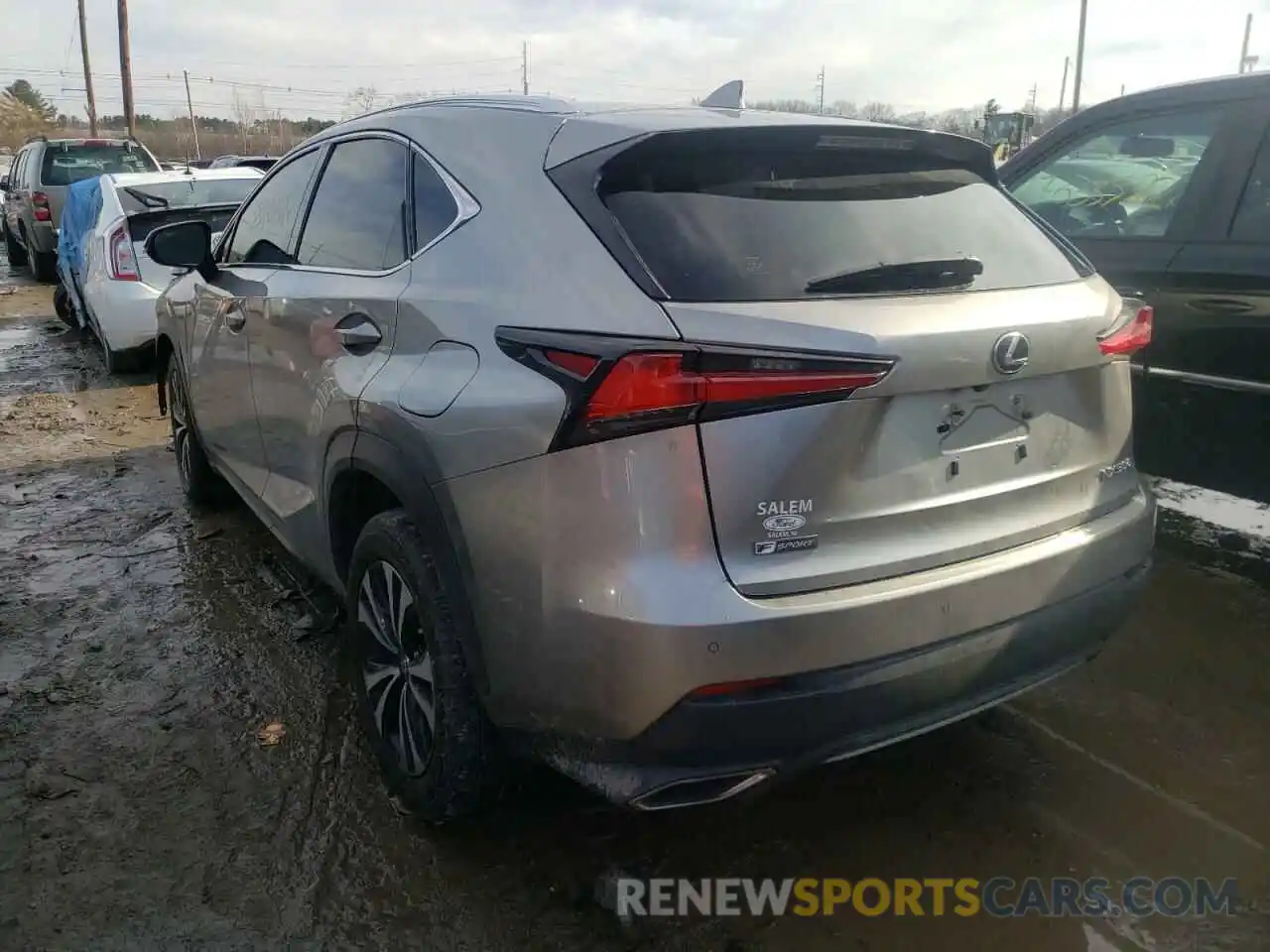 3 Фотография поврежденного автомобиля JTJBARBZ6K2202335 LEXUS NX 2019