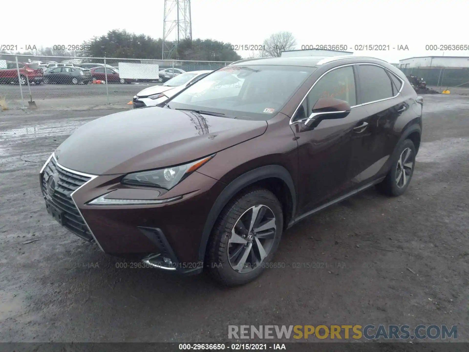 2 Фотография поврежденного автомобиля JTJBARBZ6K2207941 LEXUS NX 2019