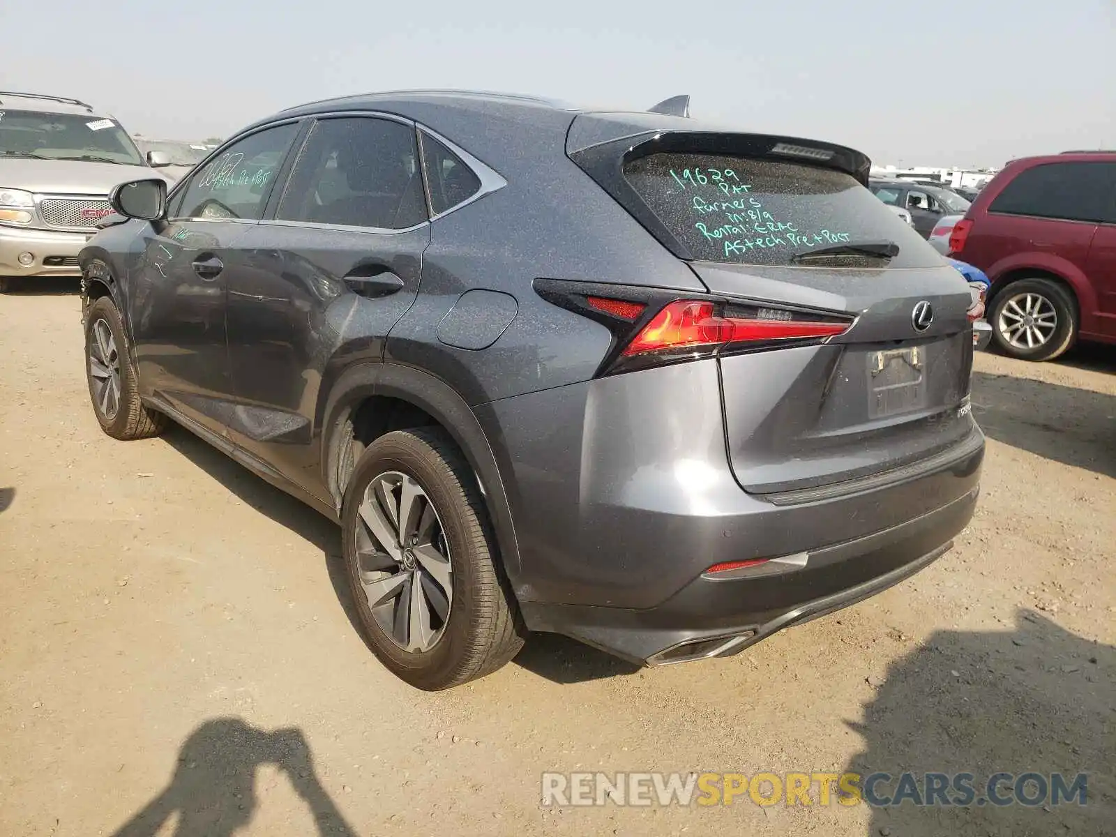 3 Фотография поврежденного автомобиля JTJBARBZ6K2212959 LEXUS NX 2019