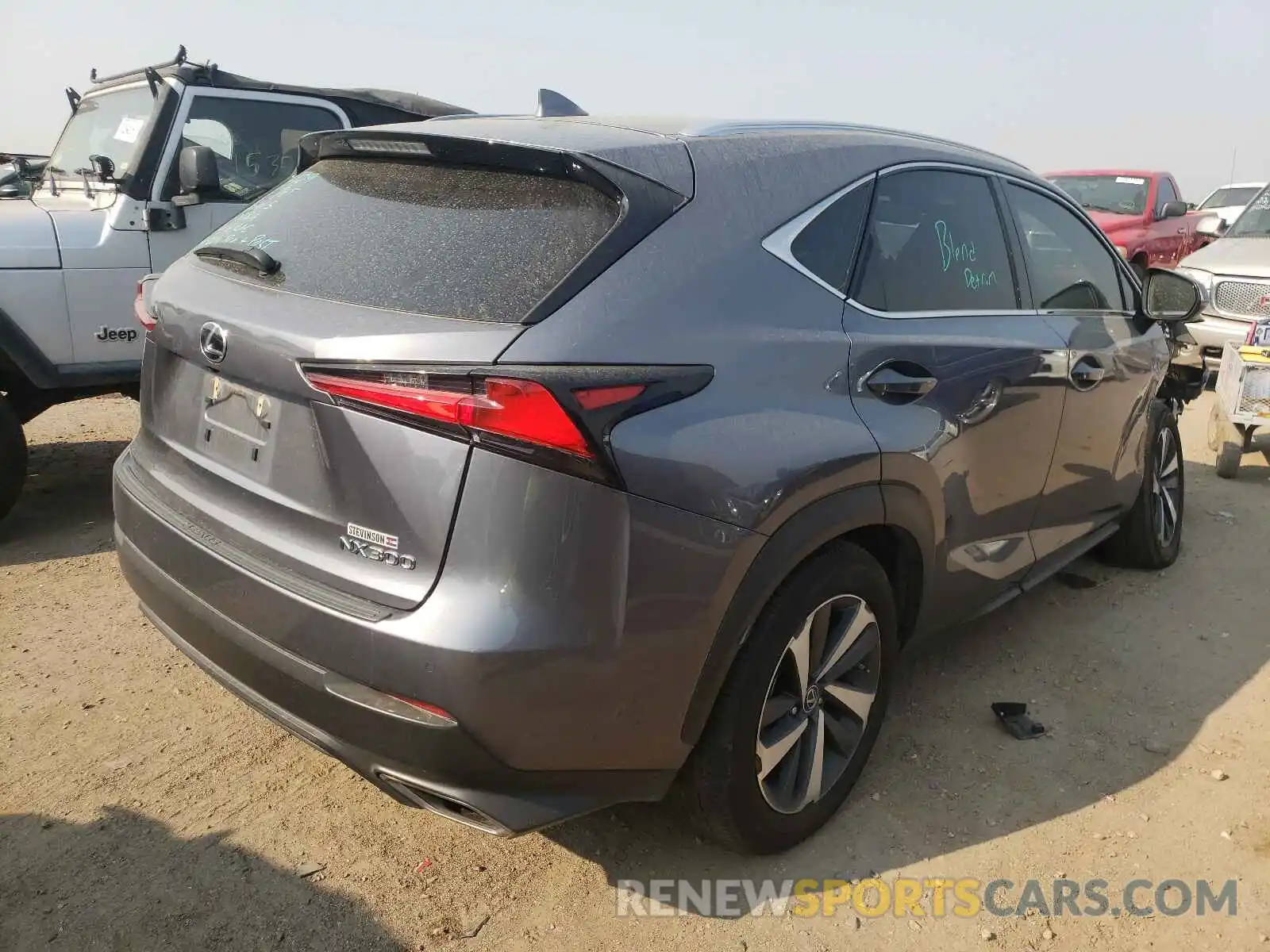 4 Фотография поврежденного автомобиля JTJBARBZ6K2212959 LEXUS NX 2019