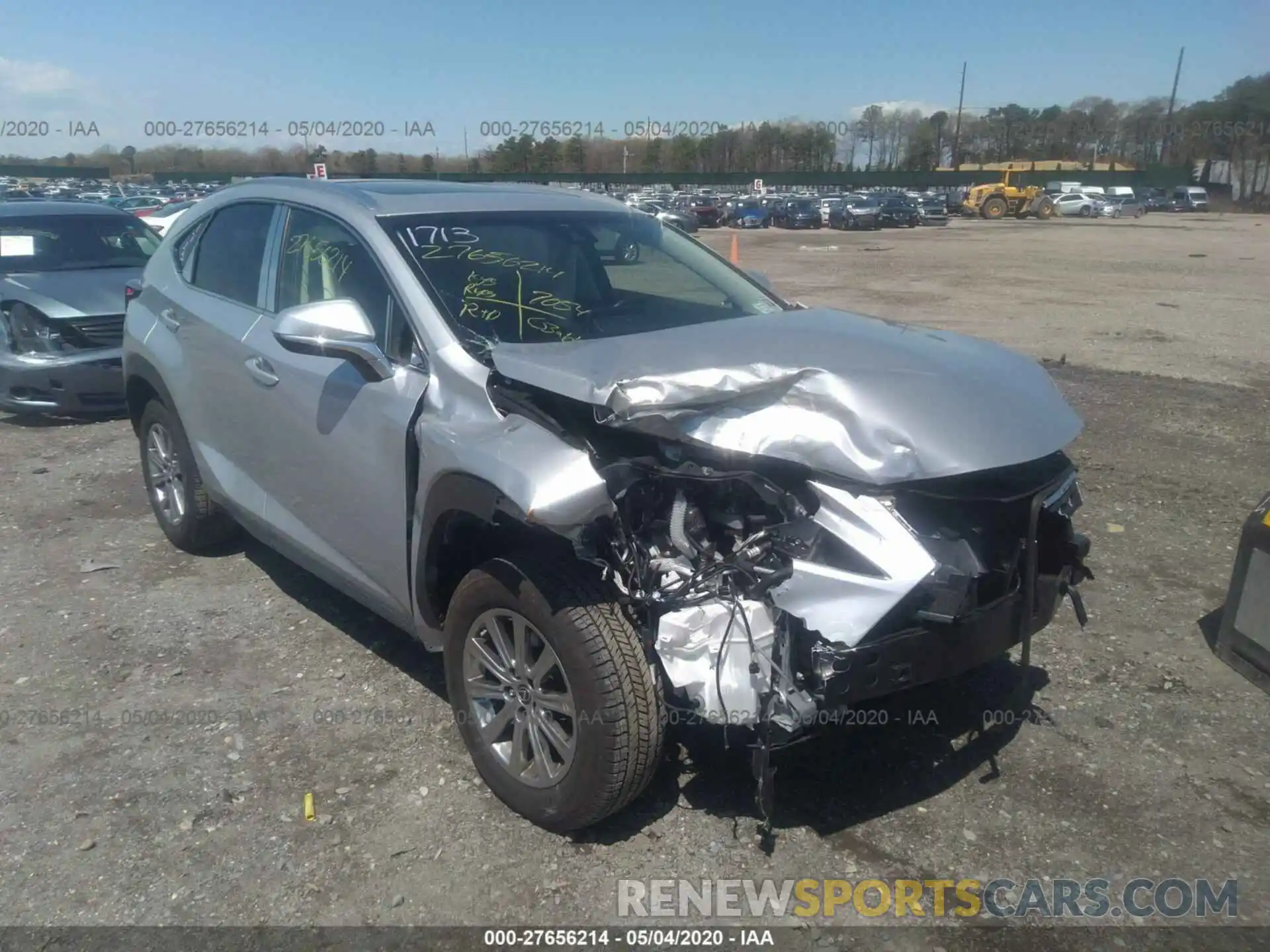 1 Photograph of a damaged car JTJBARBZ6K2213531 LEXUS NX 2019