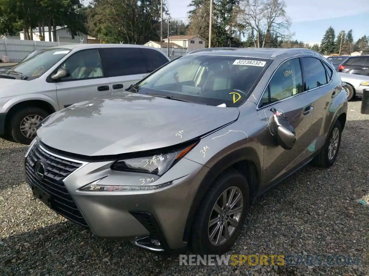 2 Photograph of a damaged car JTJBARBZ6K2213559 LEXUS NX 2019