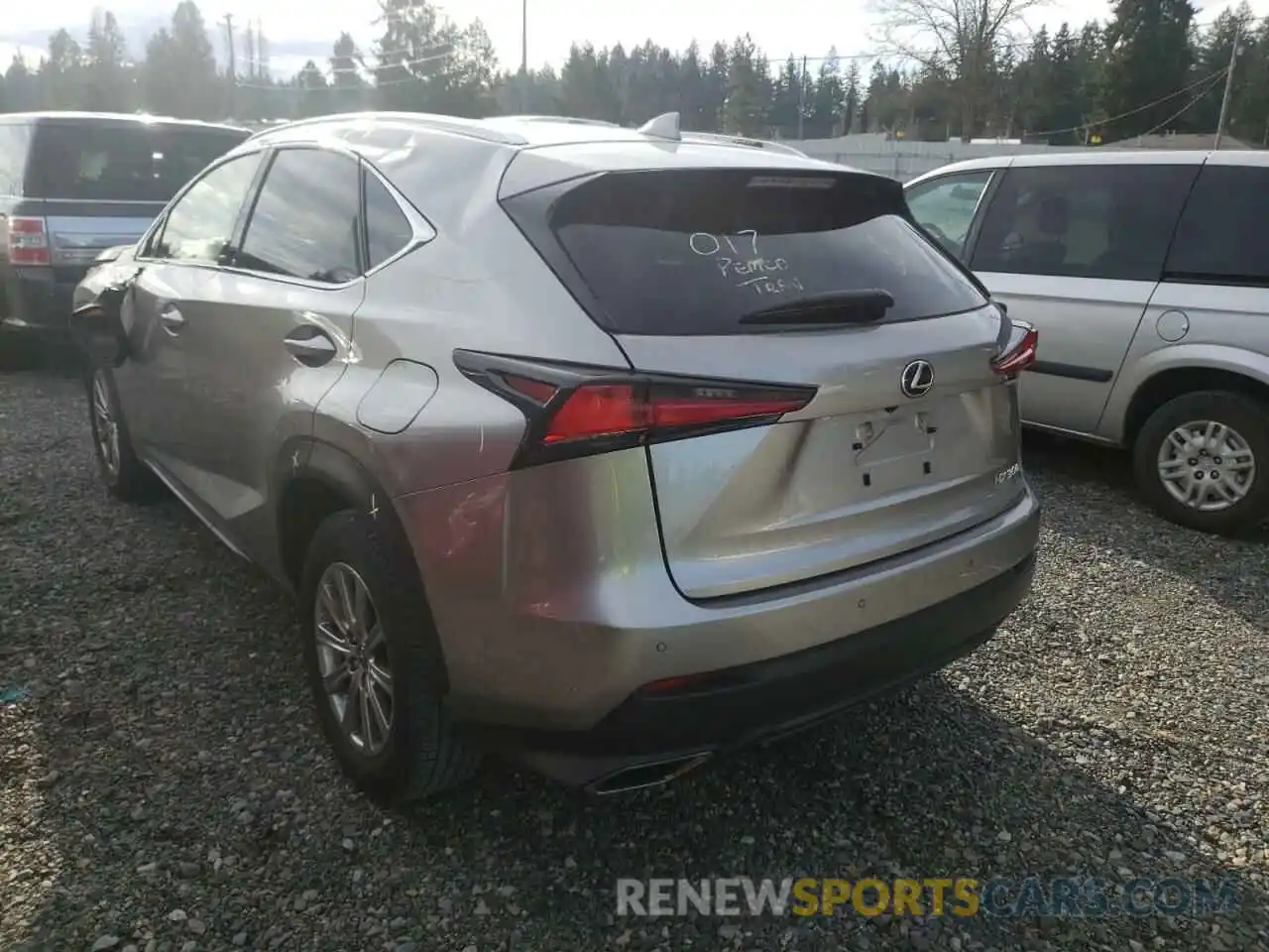 3 Photograph of a damaged car JTJBARBZ6K2213559 LEXUS NX 2019