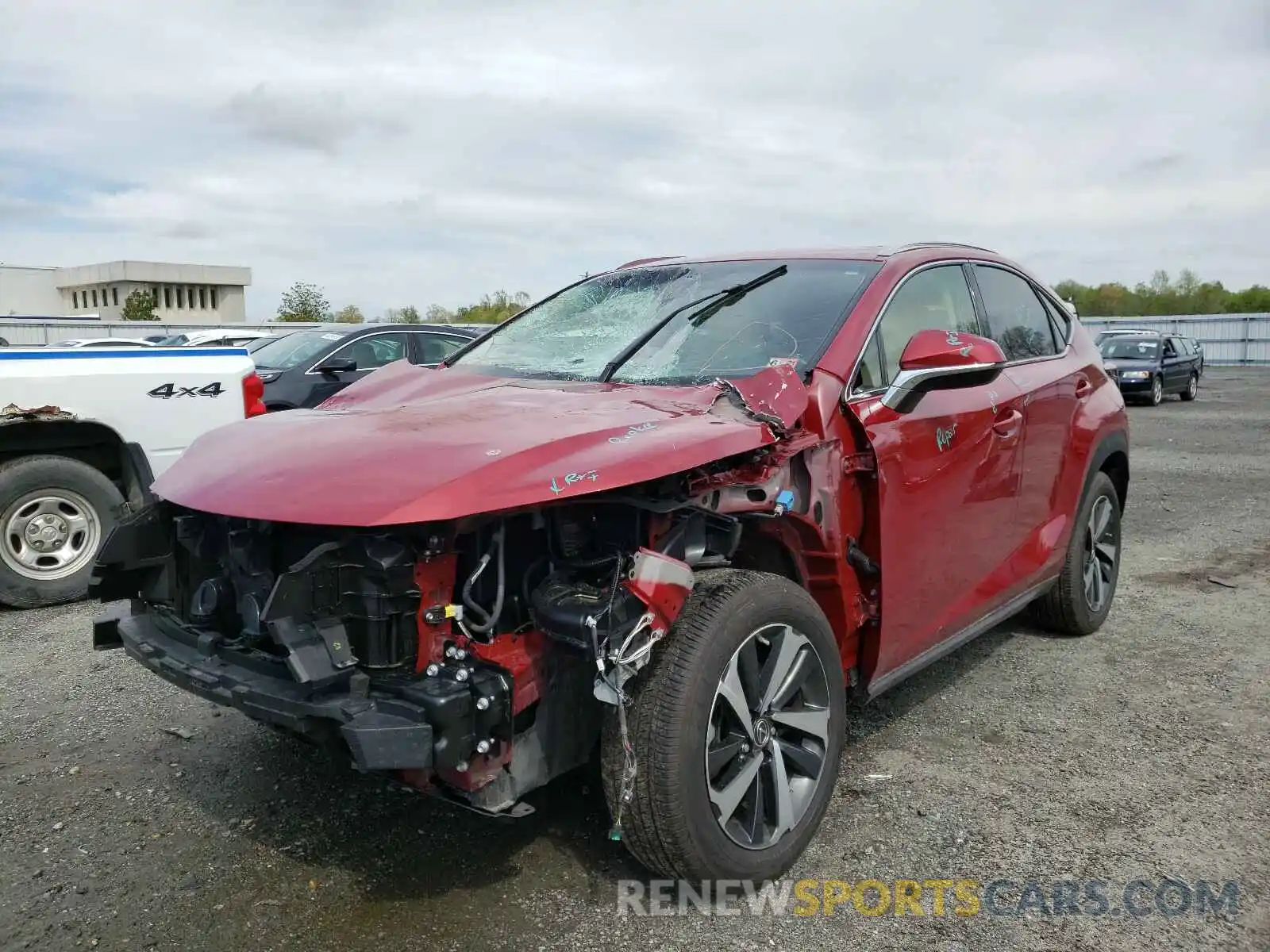 2 Фотография поврежденного автомобиля JTJBARBZ6K2214758 LEXUS NX 2019
