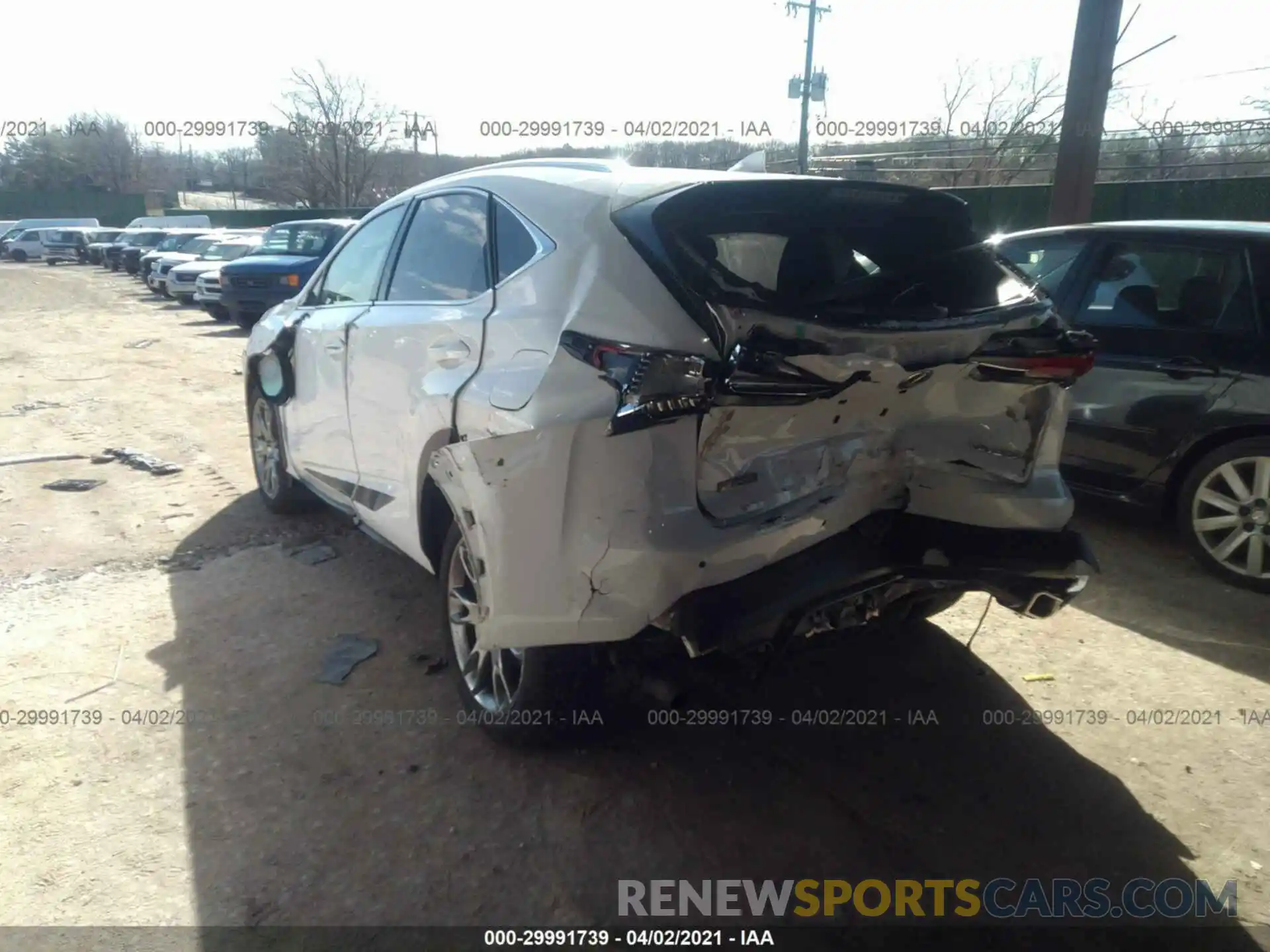3 Фотография поврежденного автомобиля JTJBARBZ6K2215988 LEXUS NX 2019