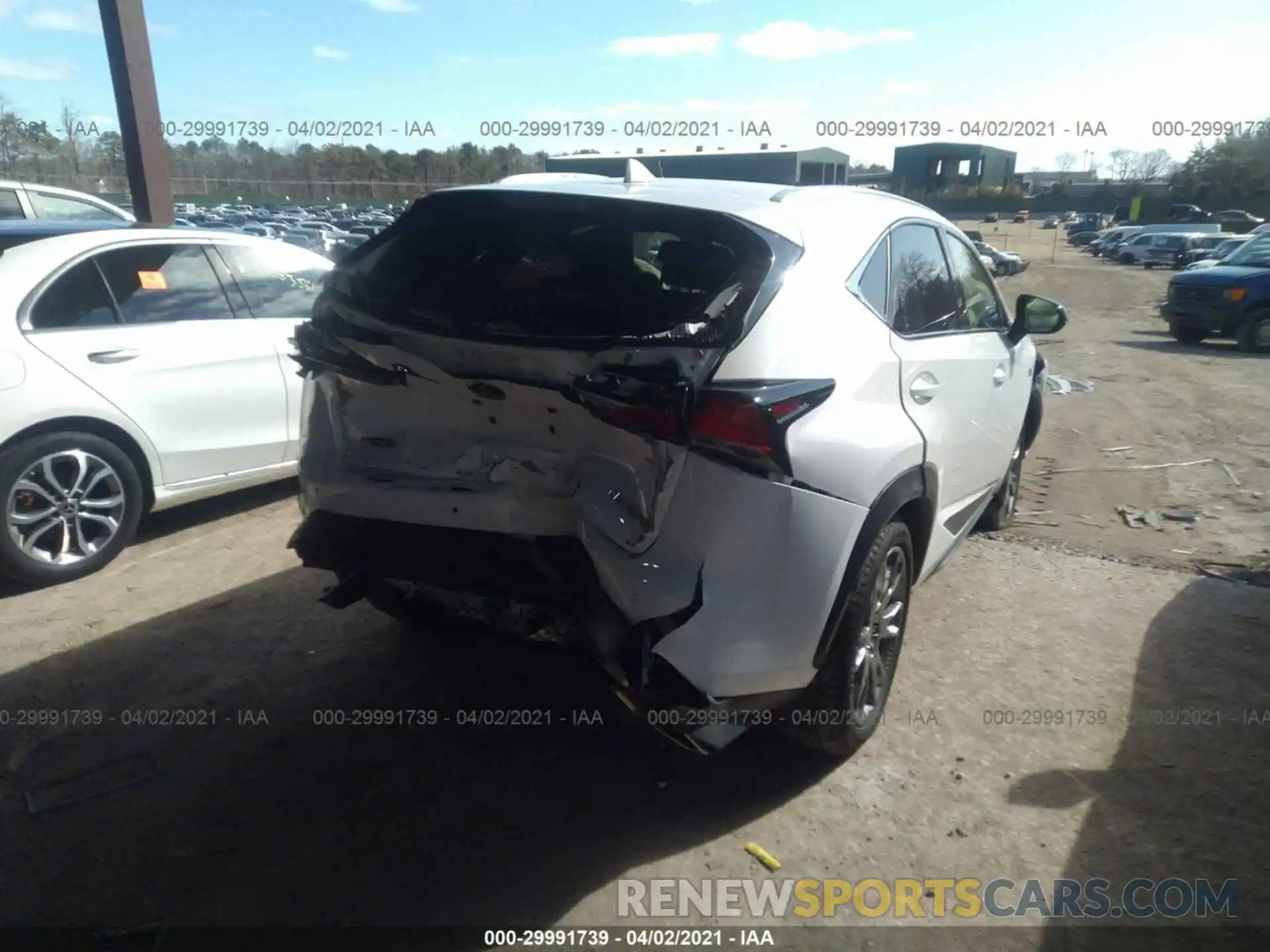 4 Фотография поврежденного автомобиля JTJBARBZ6K2215988 LEXUS NX 2019