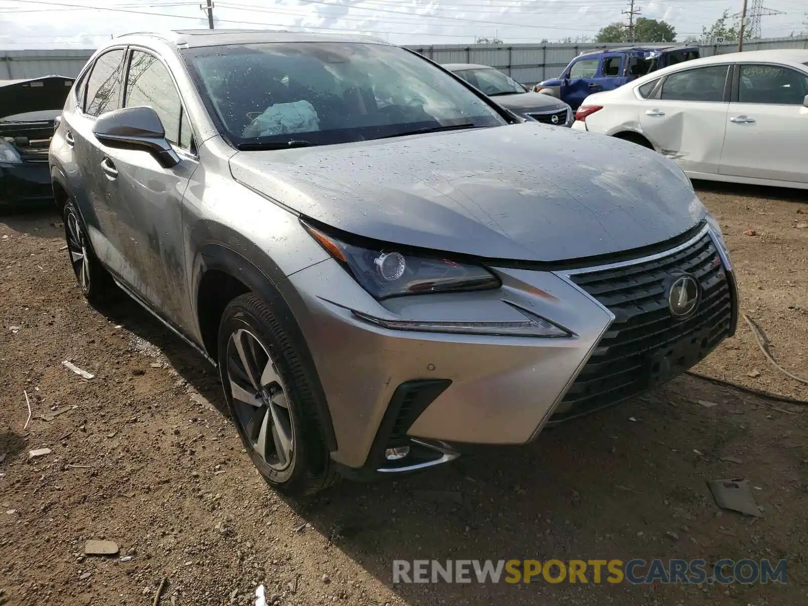 1 Photograph of a damaged car JTJBARBZ7K2182435 LEXUS NX 2019