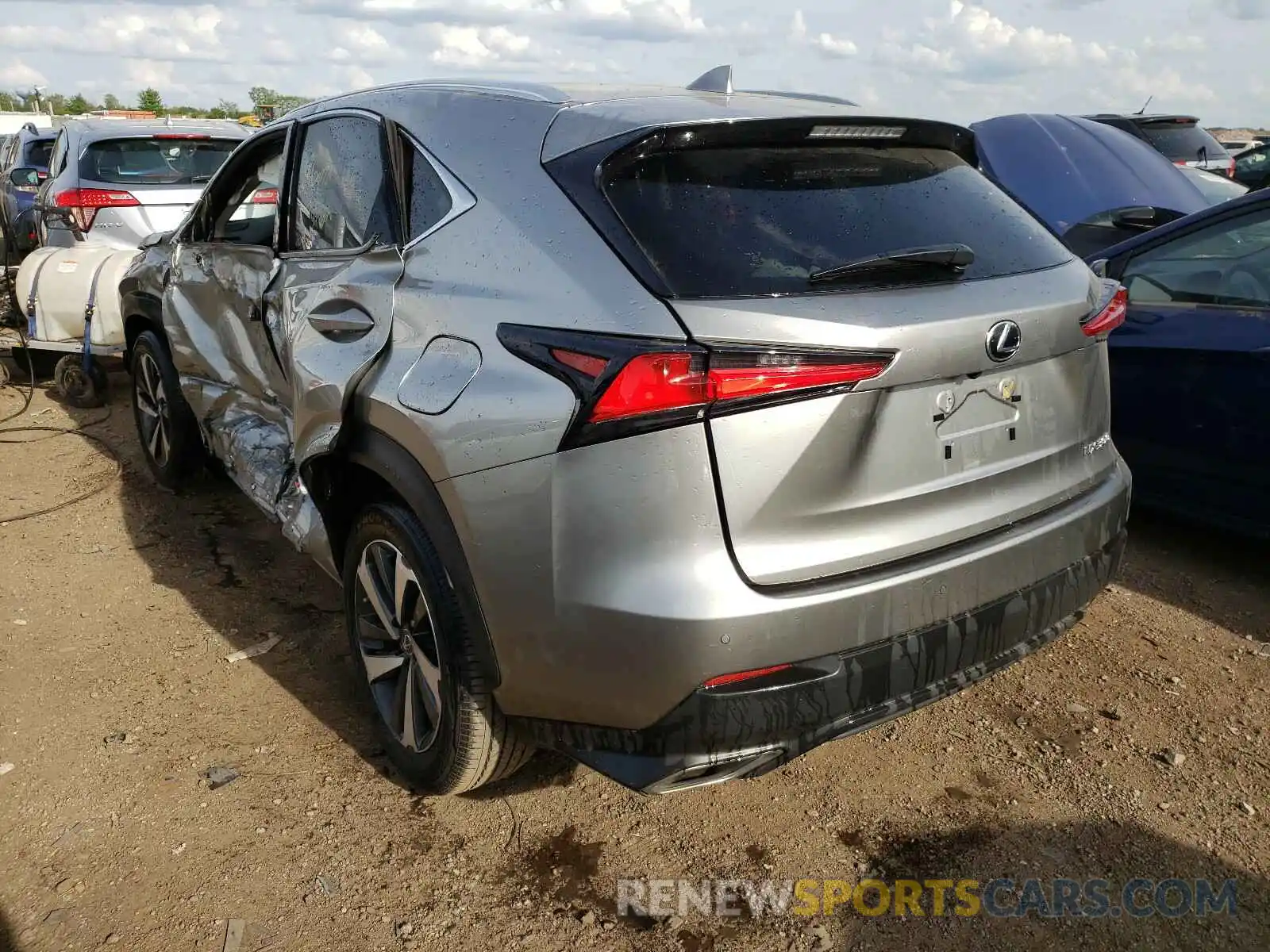 3 Фотография поврежденного автомобиля JTJBARBZ7K2182435 LEXUS NX 2019