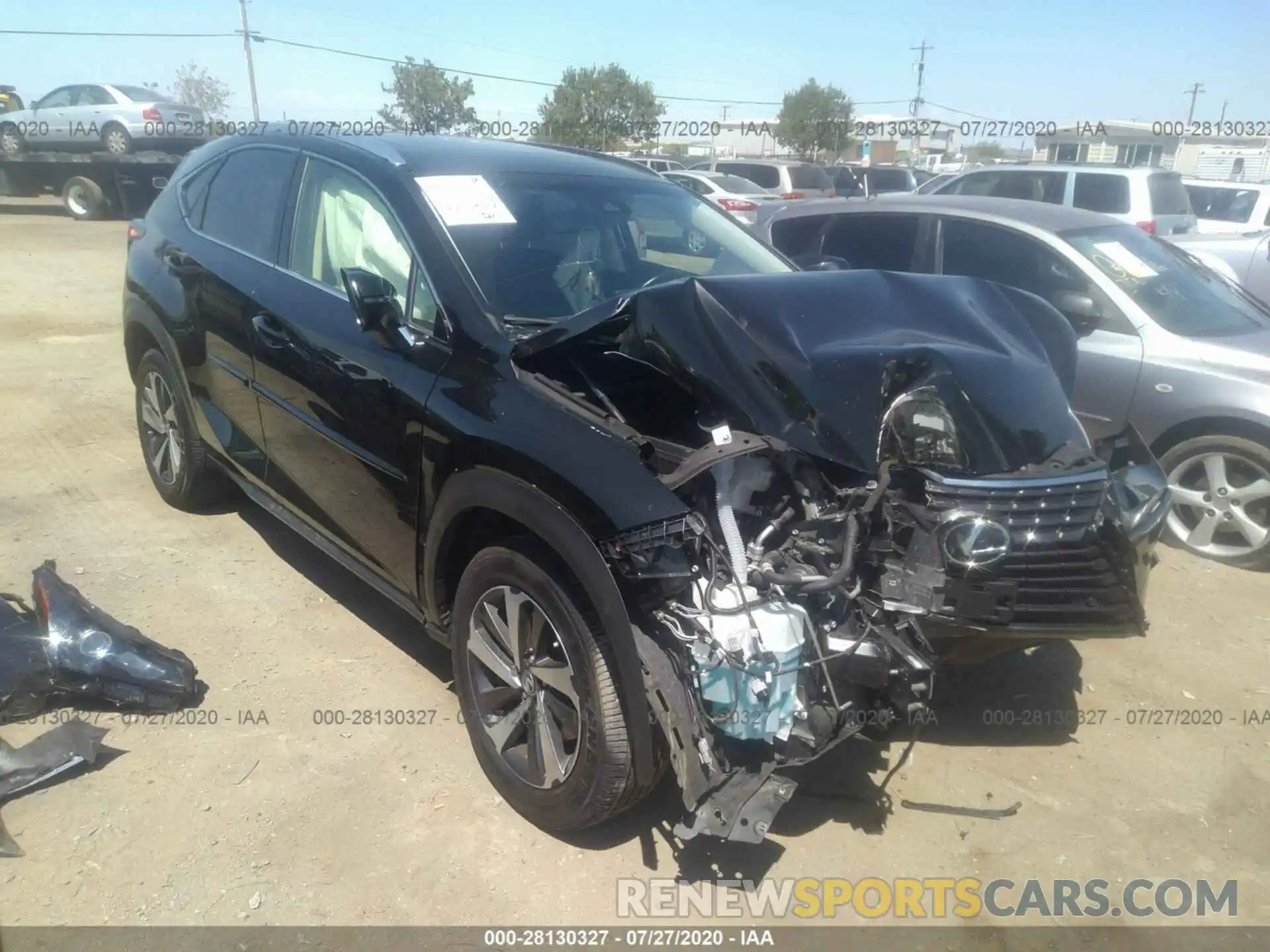 1 Photograph of a damaged car JTJBARBZ7K2182953 LEXUS NX 2019