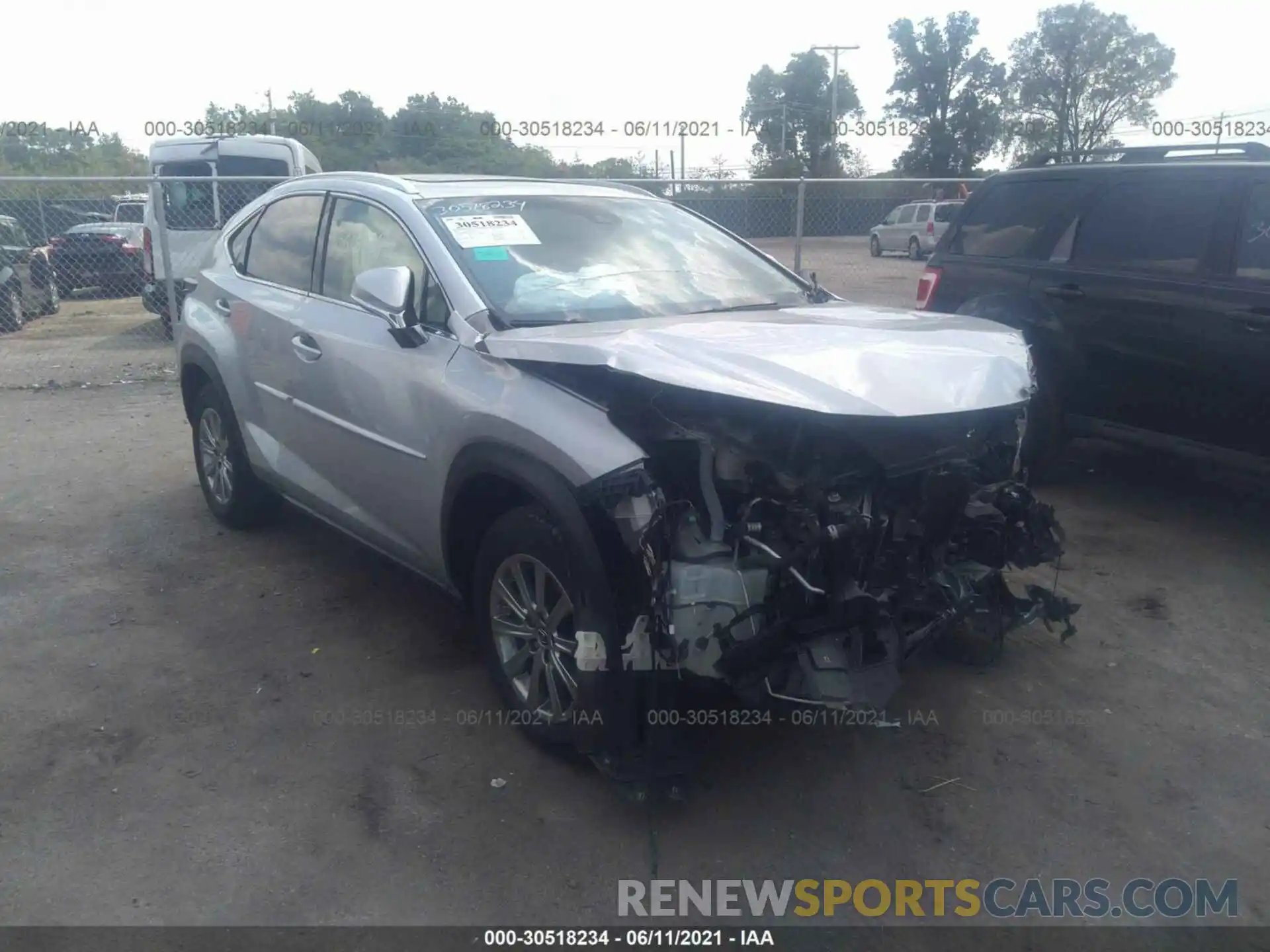 1 Photograph of a damaged car JTJBARBZ7K2186825 LEXUS NX 2019