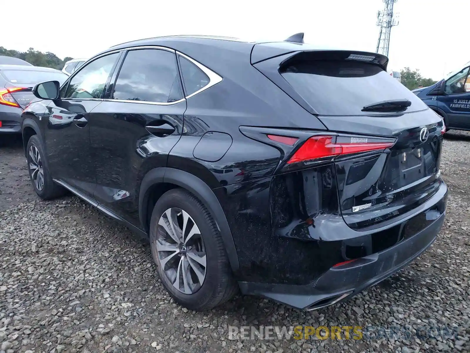 3 Фотография поврежденного автомобиля JTJBARBZ7K2189921 LEXUS NX 2019