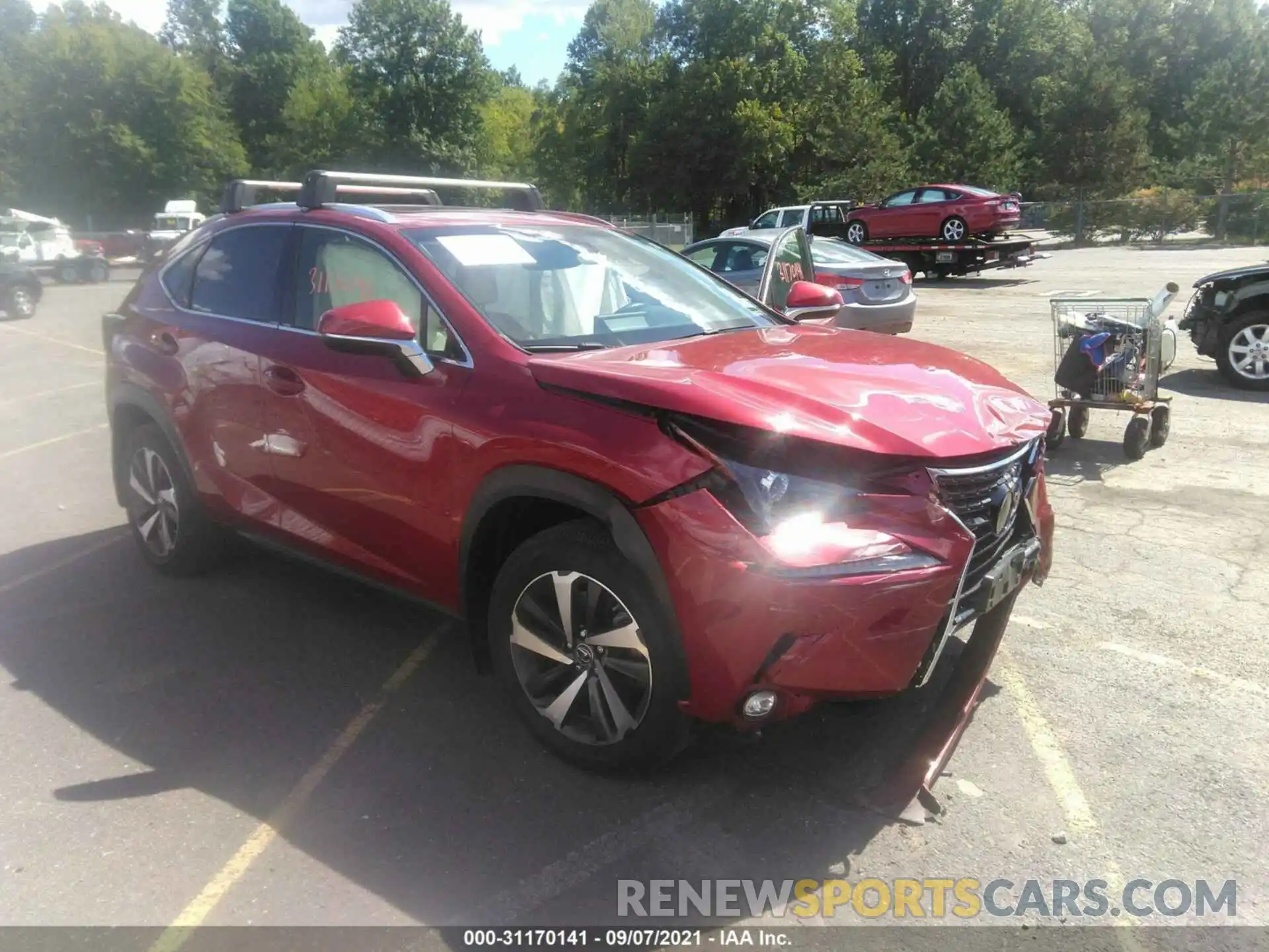 1 Photograph of a damaged car JTJBARBZ7K2194844 LEXUS NX 2019