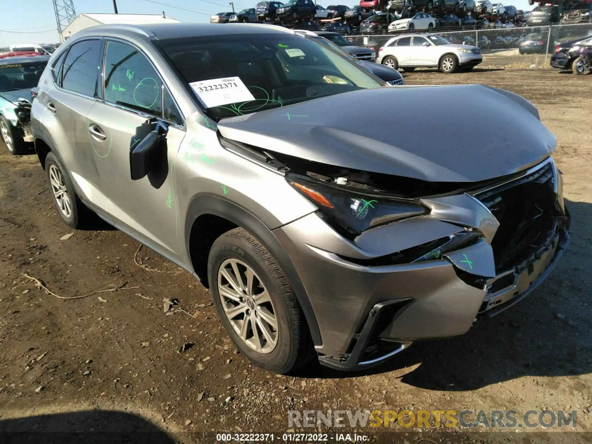 1 Photograph of a damaged car JTJBARBZ7K2211657 LEXUS NX 2019