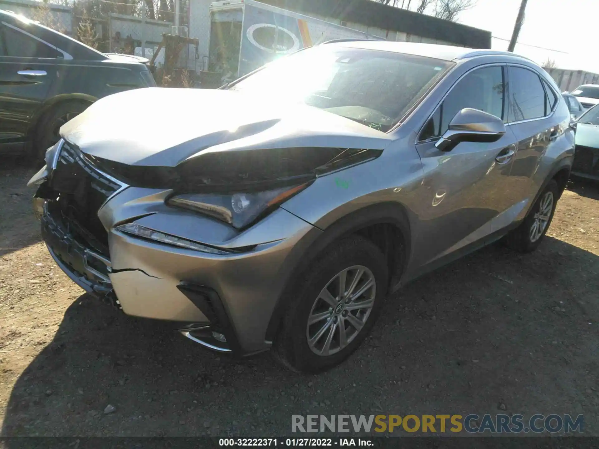 2 Фотография поврежденного автомобиля JTJBARBZ7K2211657 LEXUS NX 2019