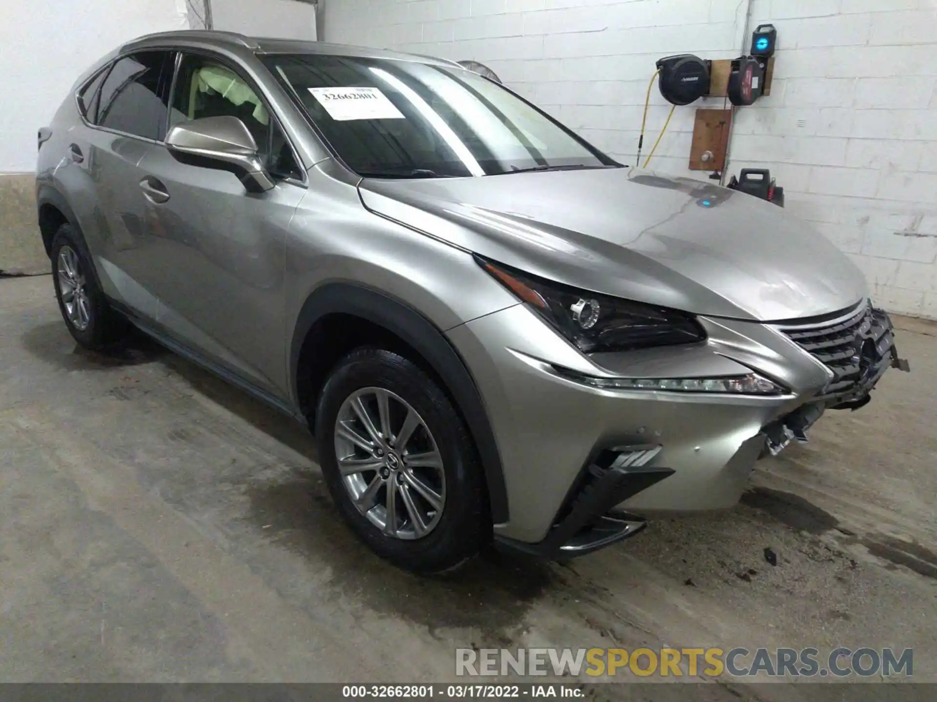 1 Photograph of a damaged car JTJBARBZ7K2212128 LEXUS NX 2019