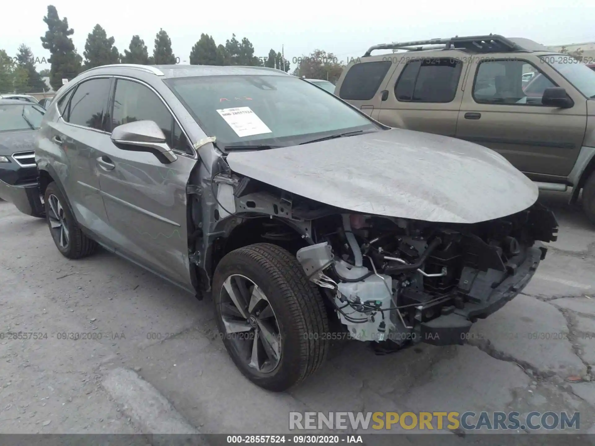 1 Photograph of a damaged car JTJBARBZ7K2215434 LEXUS NX 2019