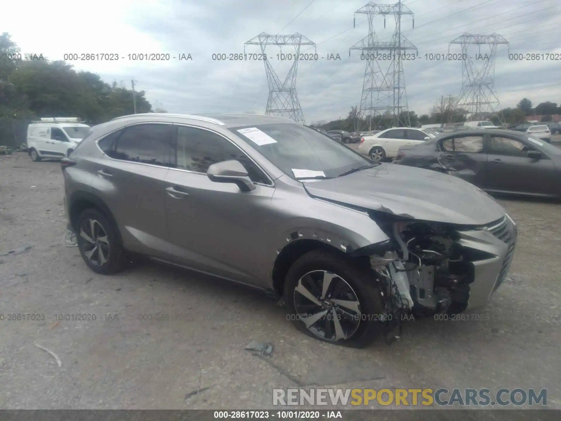 1 Photograph of a damaged car JTJBARBZ7K2217586 LEXUS NX 2019