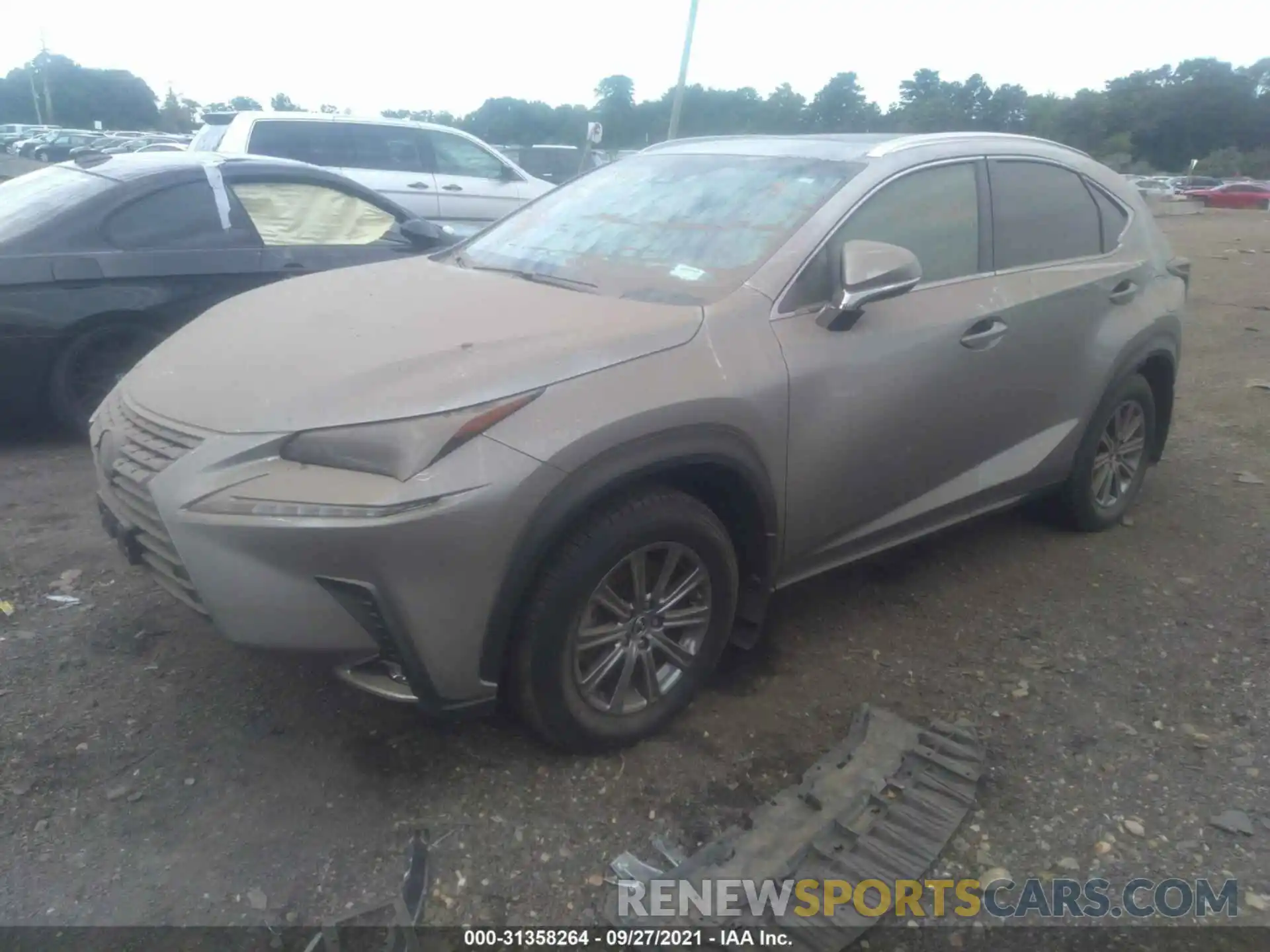 2 Фотография поврежденного автомобиля JTJBARBZ8K2180418 LEXUS NX 2019