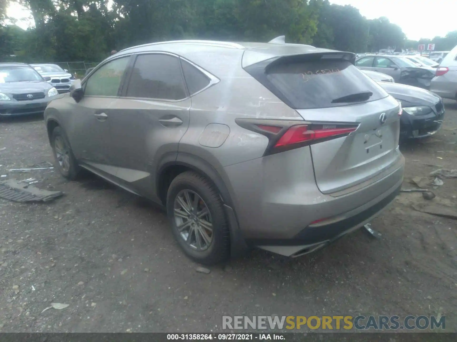 3 Фотография поврежденного автомобиля JTJBARBZ8K2180418 LEXUS NX 2019