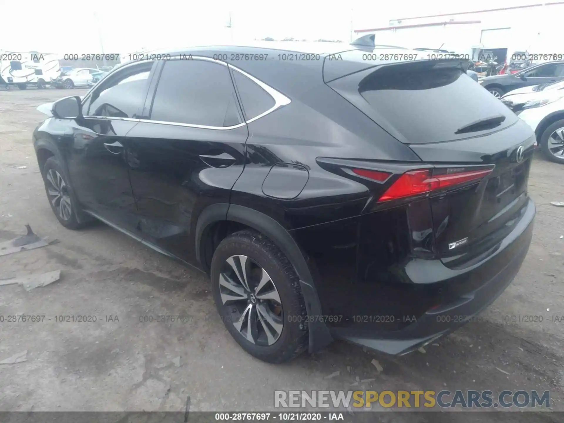 3 Фотография поврежденного автомобиля JTJBARBZ8K2183092 LEXUS NX 2019