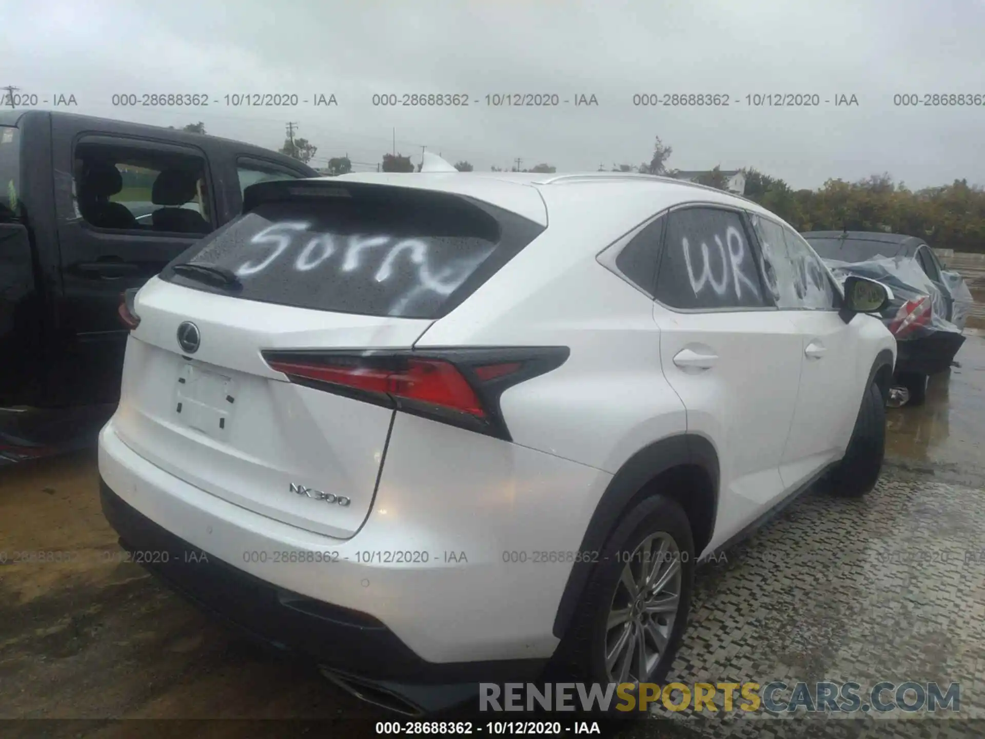 4 Photograph of a damaged car JTJBARBZ8K2193833 LEXUS NX 2019