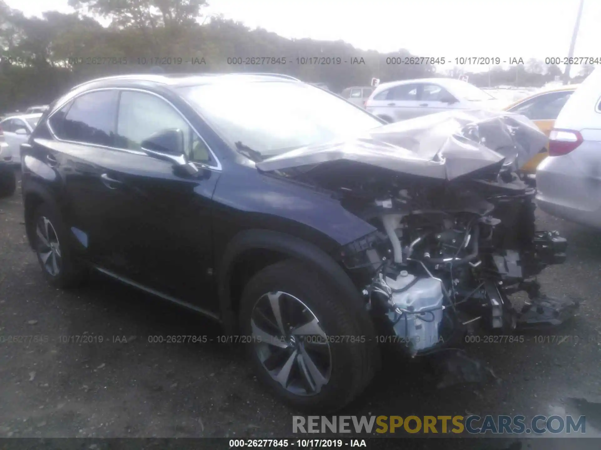 1 Photograph of a damaged car JTJBARBZ8K2194822 LEXUS NX 2019