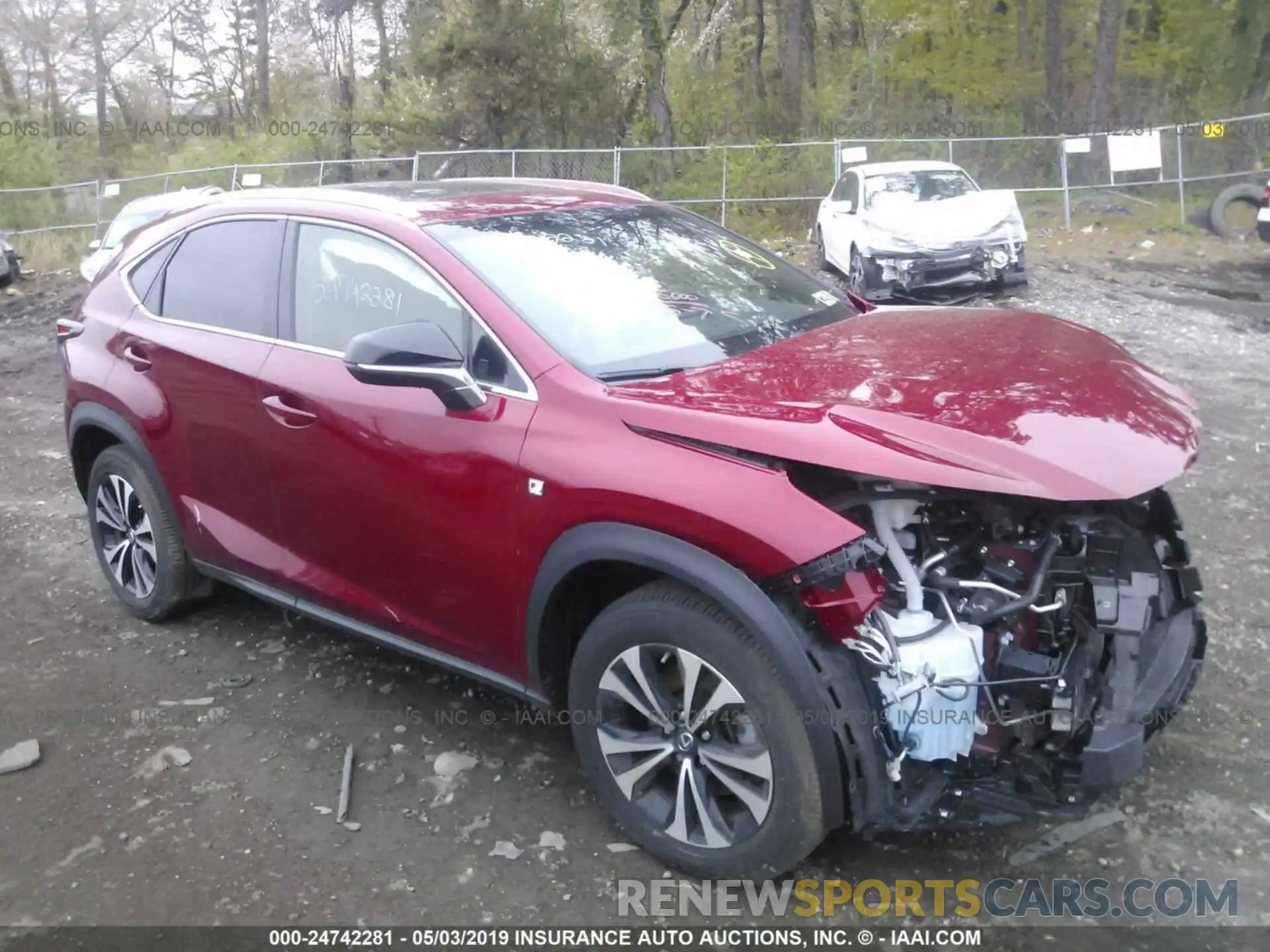 1 Photograph of a damaged car JTJBARBZ8K2197073 LEXUS NX 2019