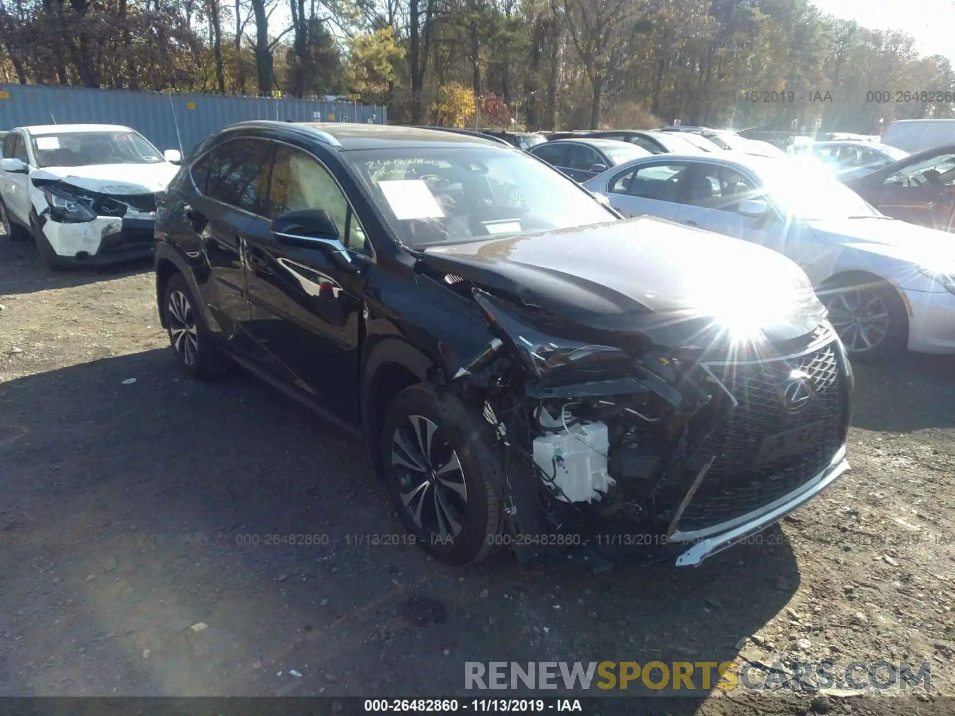 1 Photograph of a damaged car JTJBARBZ8K2201106 LEXUS NX 2019